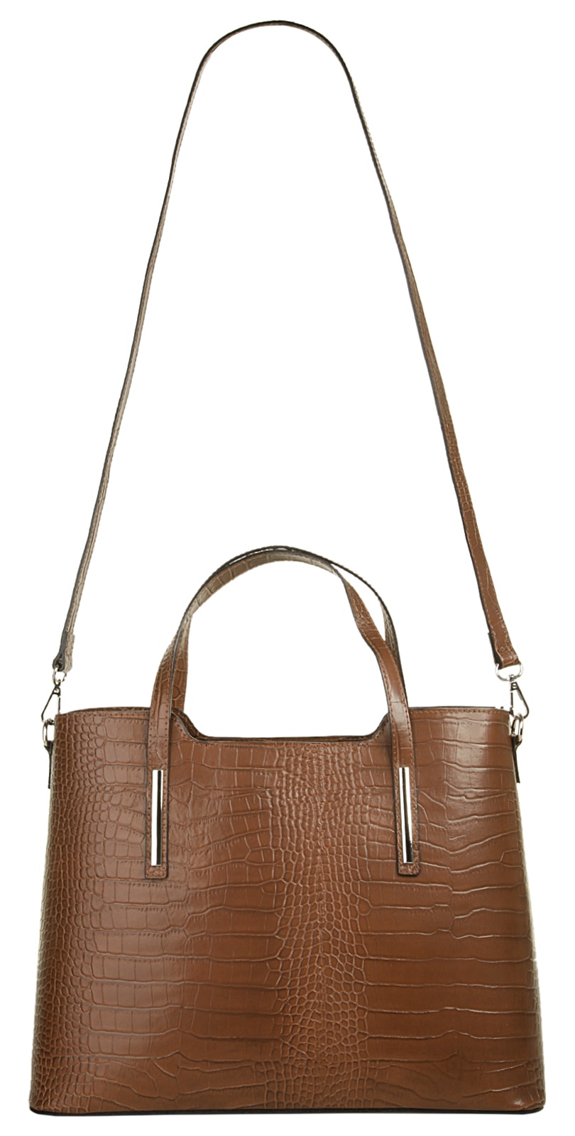 Cluty Henkeltasche, echt Leder, Made in Italy