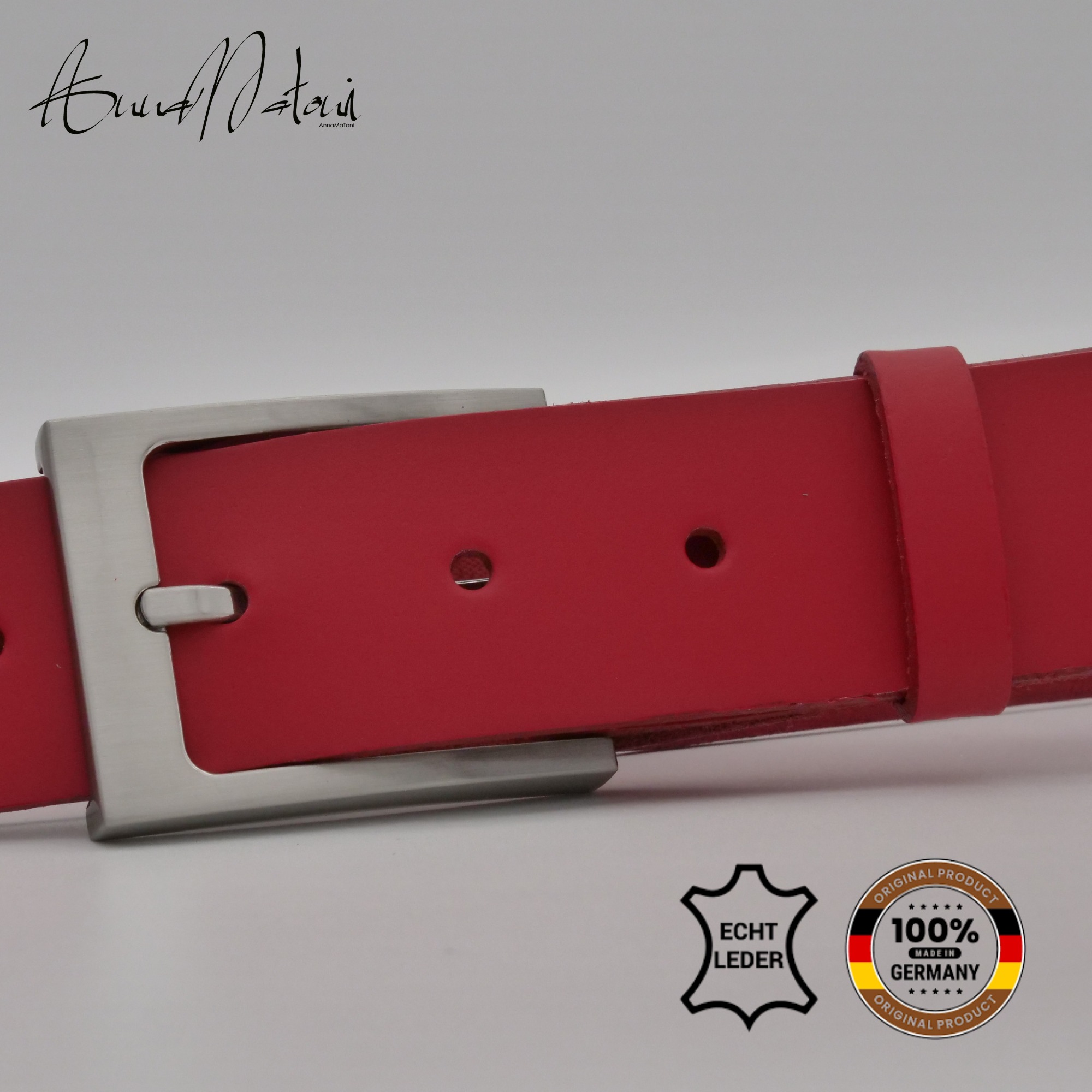 AnnaMatoni Ledergürtel "AnnaMatoni Damen Basic Ledergürtel 3,5cm echt Leder günstig online kaufen