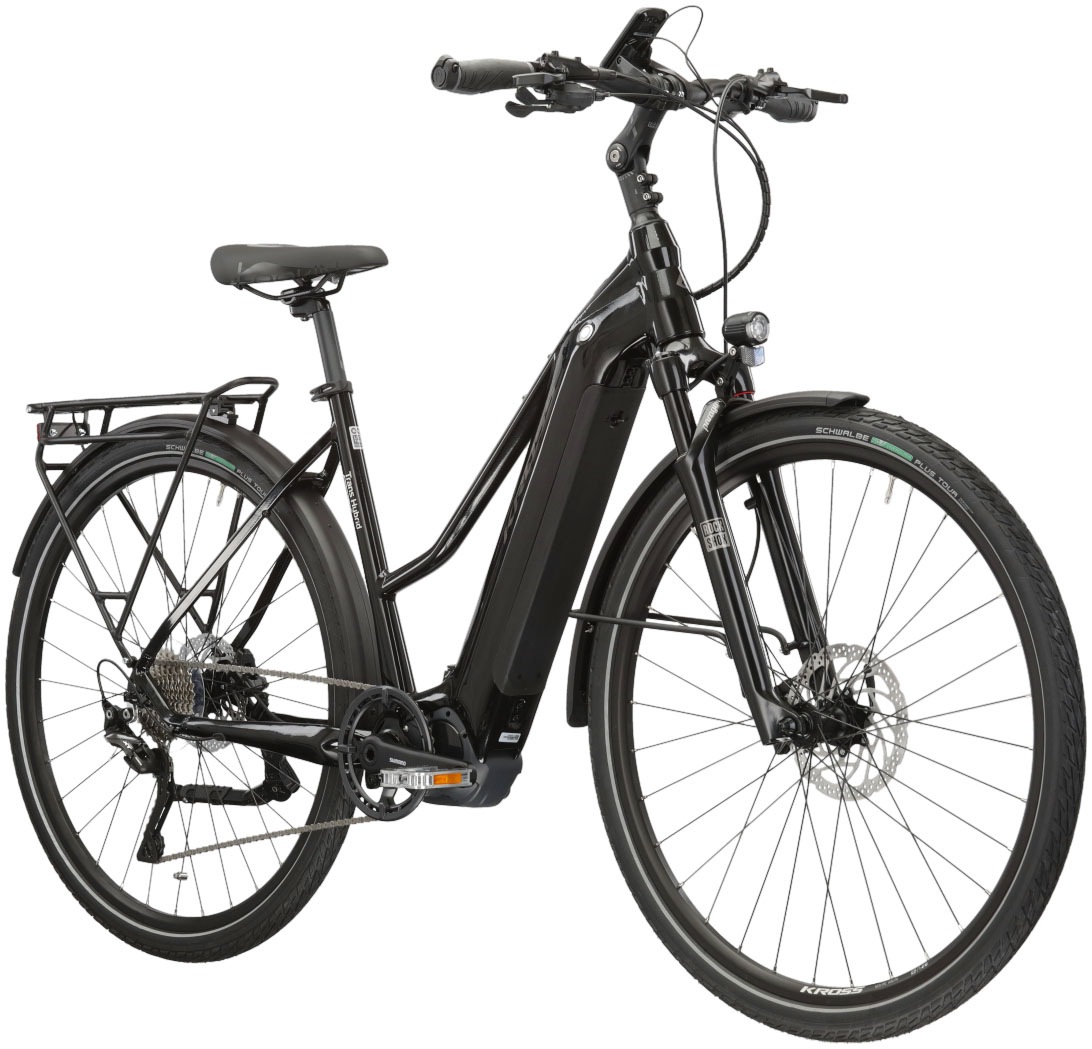 Kross E-Bike »E-Trekkingrad Trans Hybrid 6.0 28 Zoll schwarz«, 10 Gang, Shimano, DEORE XT T8000, Mittelmotor 250 W