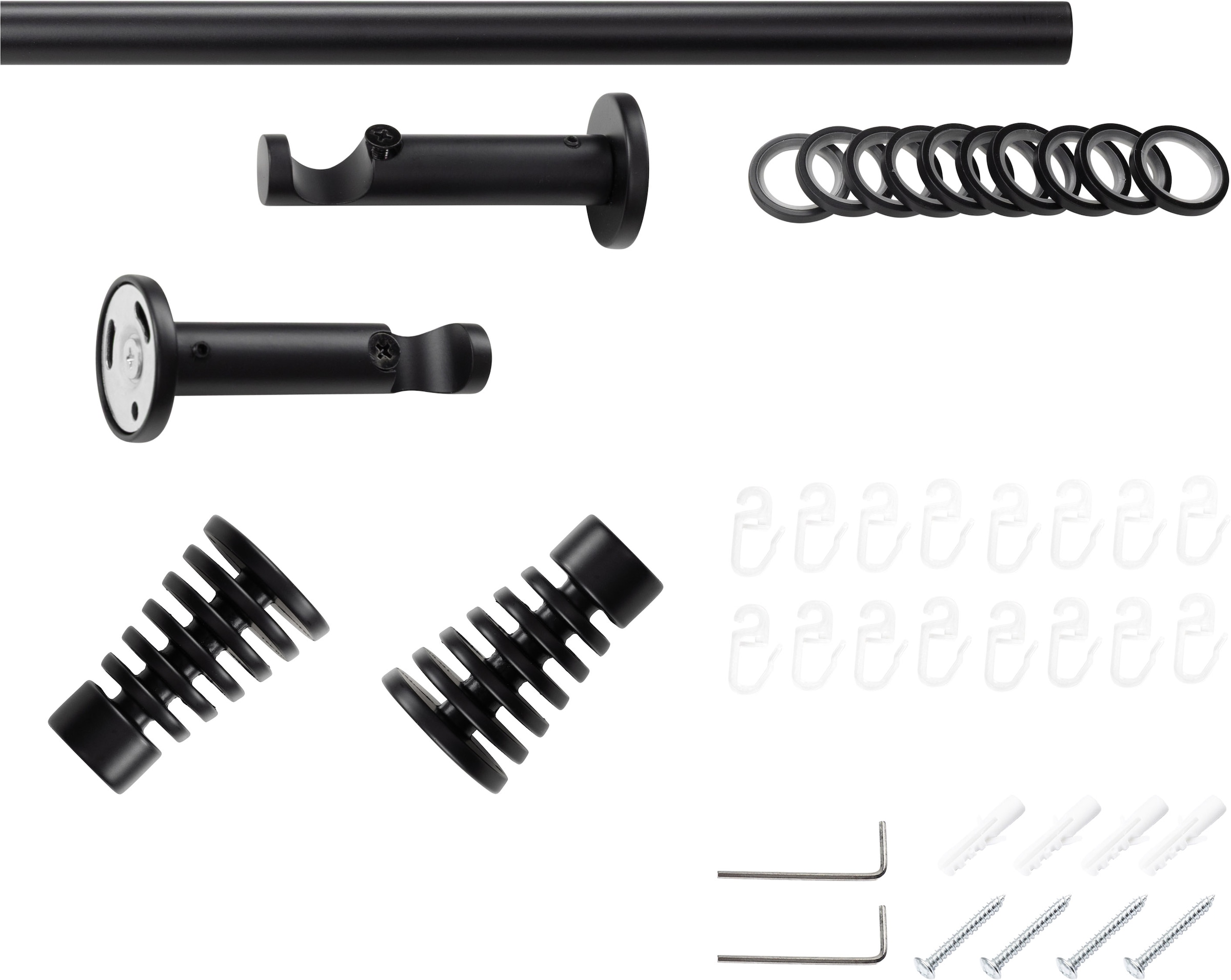 SN DECO GROUP Gardinenstange Ø 19 mm 1 läufig-läufig Fixmaß;kürzbar