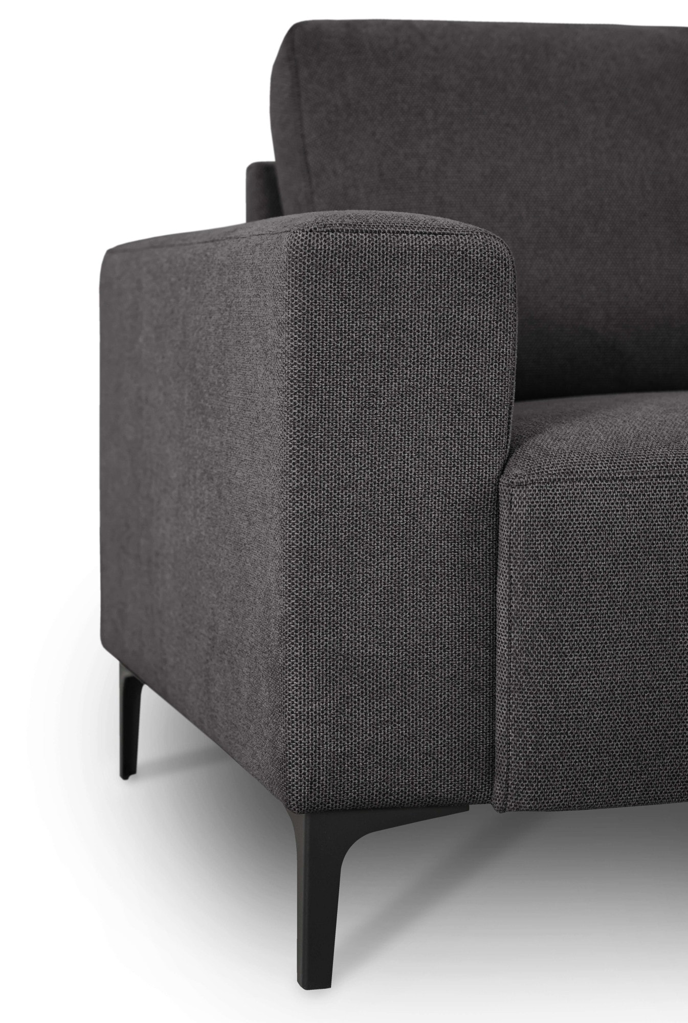Home affaire Ecksofa »Tournon, L-Form, Breite 262 cm, Webstoff, Chenille«, Designsofa im nordischen Stil, Wellenunterfederung, Metallfüße