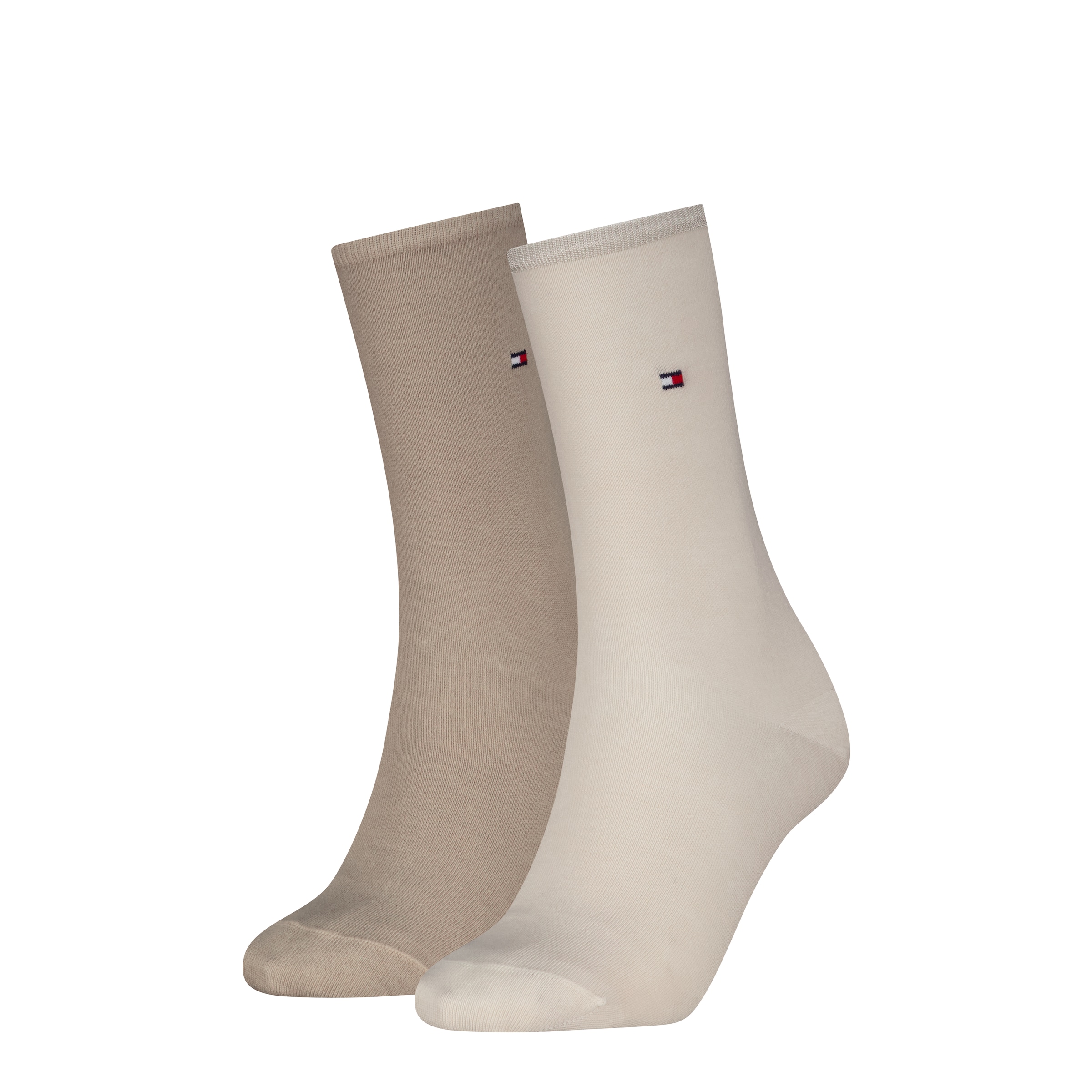 Tommy Hilfiger Socken "TH WOMEN SOCK CASUAL 2P" 2 Paar, 2 Paar tlg. mit fla günstig online kaufen