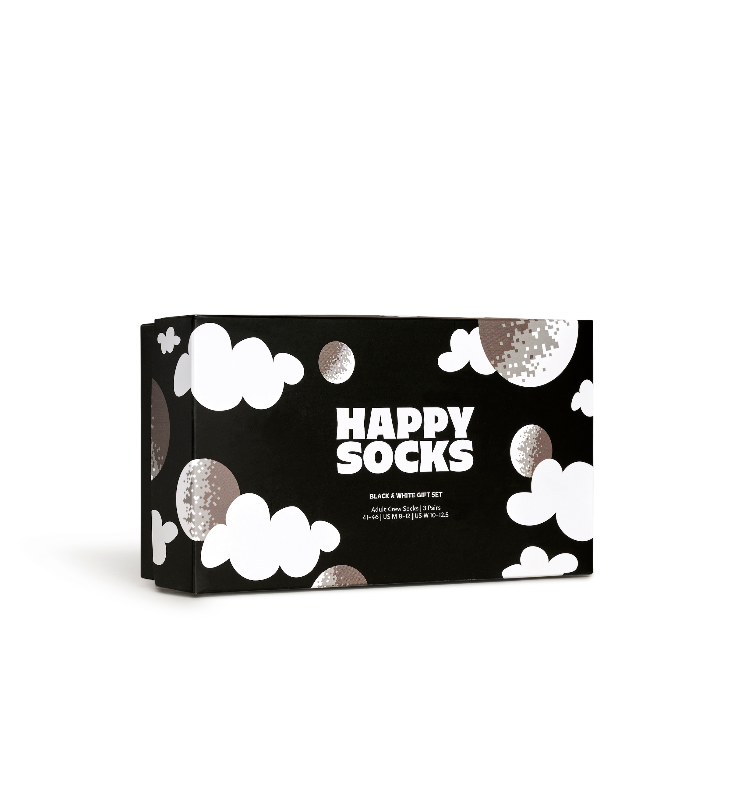 Happy Socks Socken, (3er Pack), Black & White Gift Set