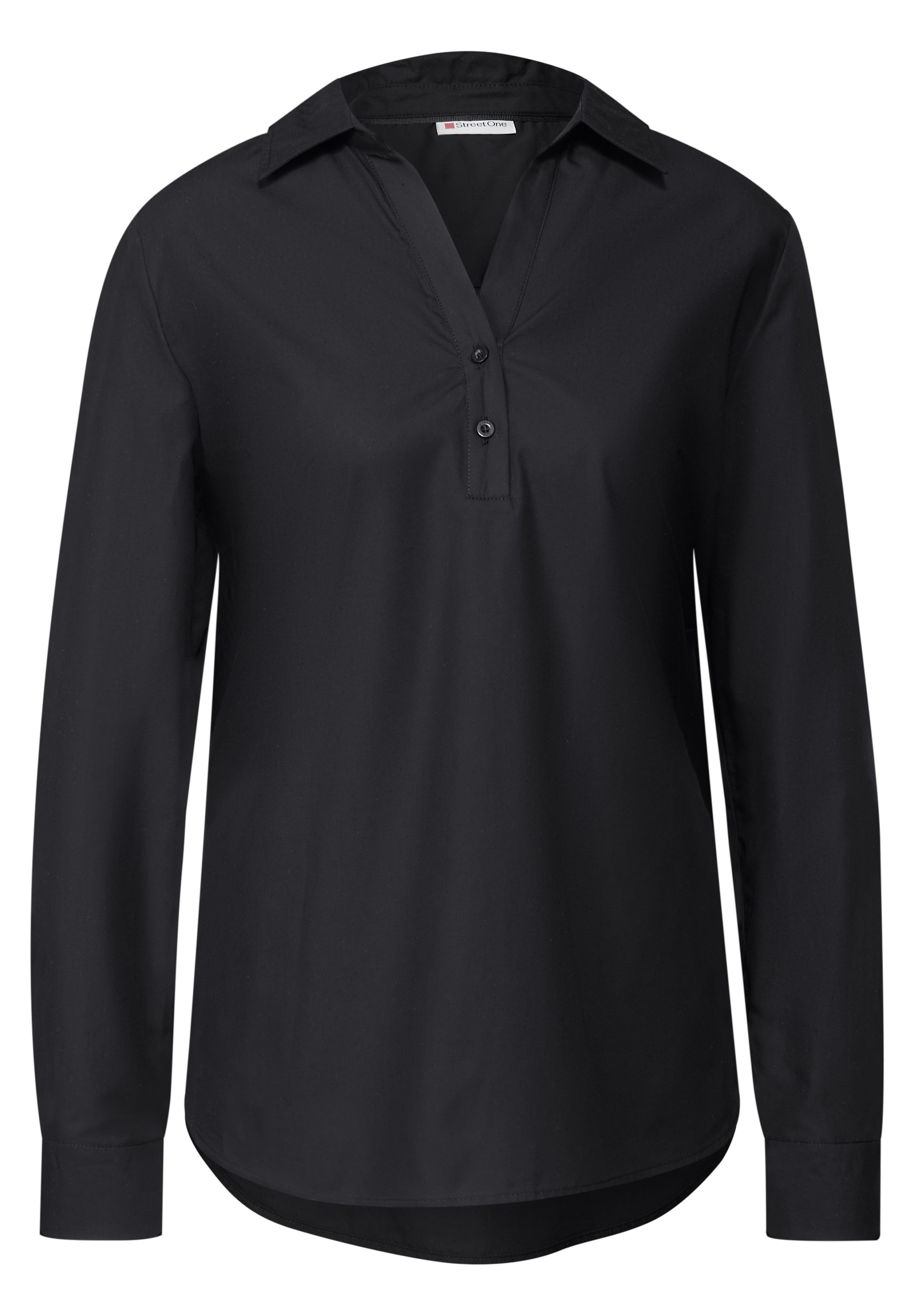 STREET ONE Hemdbluse, aus reiner Baumwolle