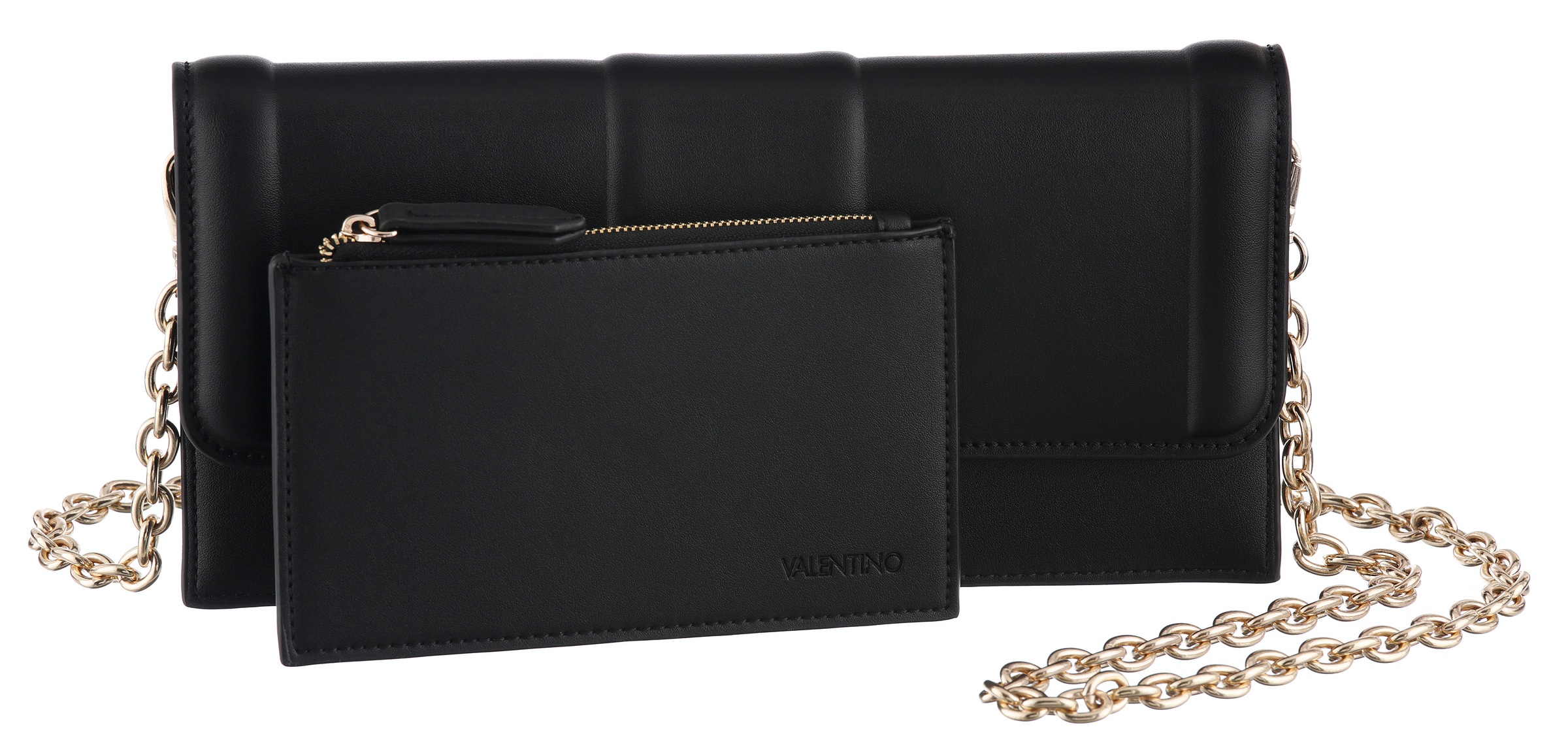 VALENTINO BAGS Umhängetasche »POCHETTE BRASS«, (Set, 2 tlg.), Schultertasche Handtasche Damen Tasche Damen