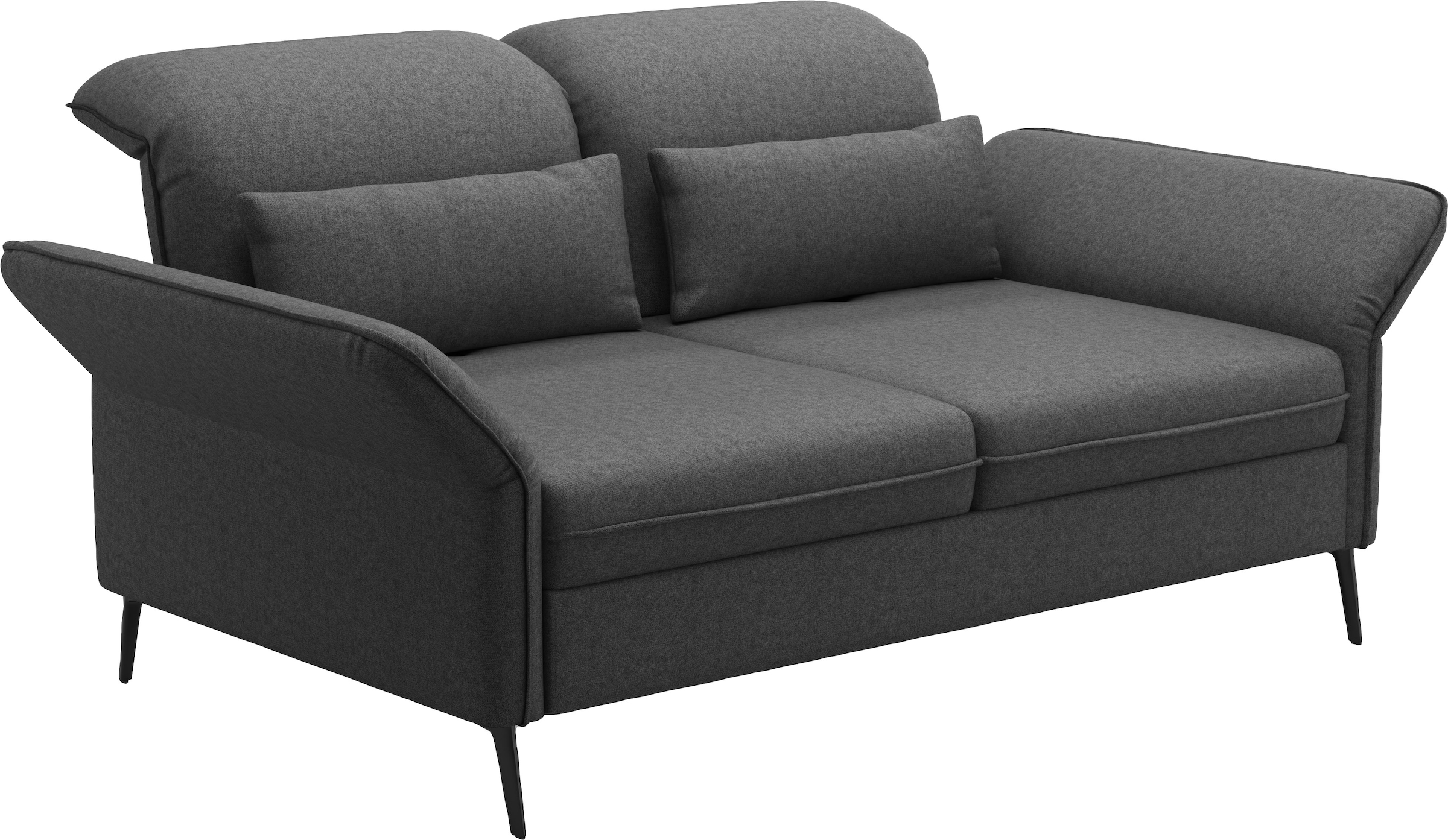sit&more 3-Sitzer »Emely, inkl. Sitztiefenverstellung«, wahlweise mit Bettfunktion, Kopf- & Armteilverstellung