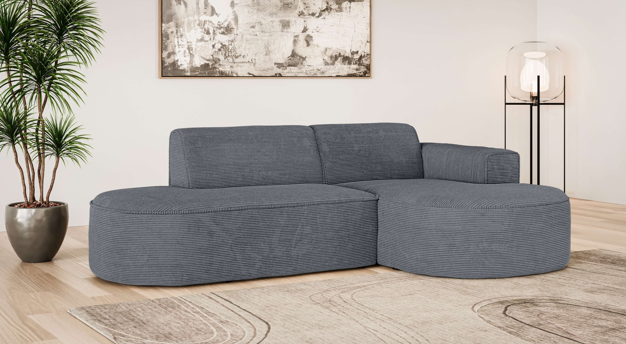 OTTO home Ecksofa "ADELLA XL Design-Sofa mit Recamiere rechts/links, 263/15 günstig online kaufen