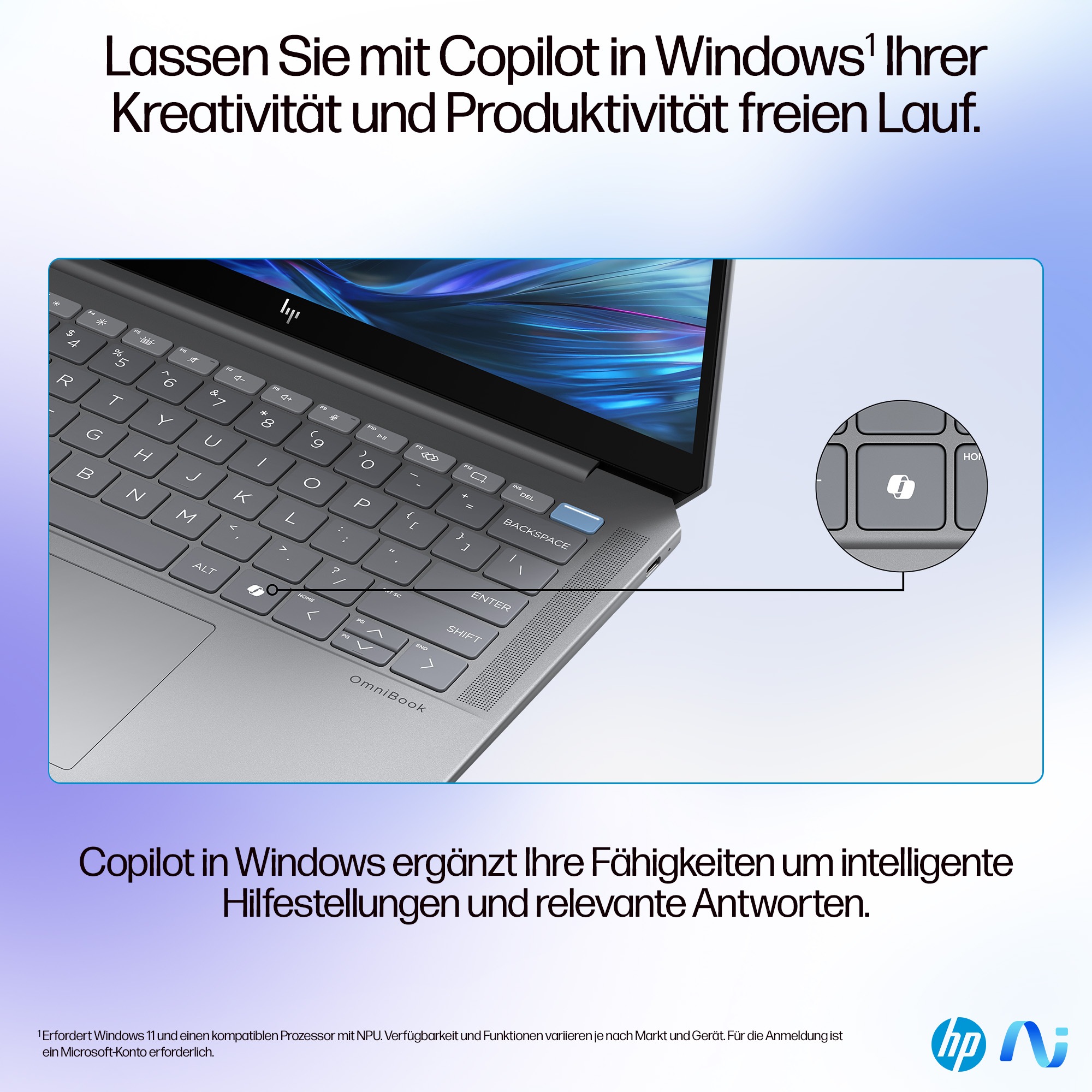 HP Notebook »HP OmniBook Ultra 14-fd0094ng«, 35,56 cm, / 14 Zoll, AMD, Ryzen™ AI 9, 1000 GB SSD