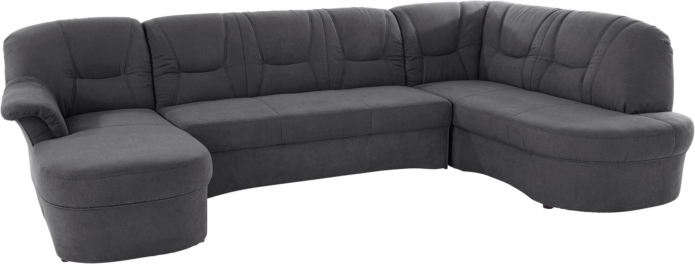 DOMO collection Wohnlandschaft »Sarafina, zeitlos und komfortabel, optional mit Federkern, U-Form«, wahlweise mit Bettfunktion