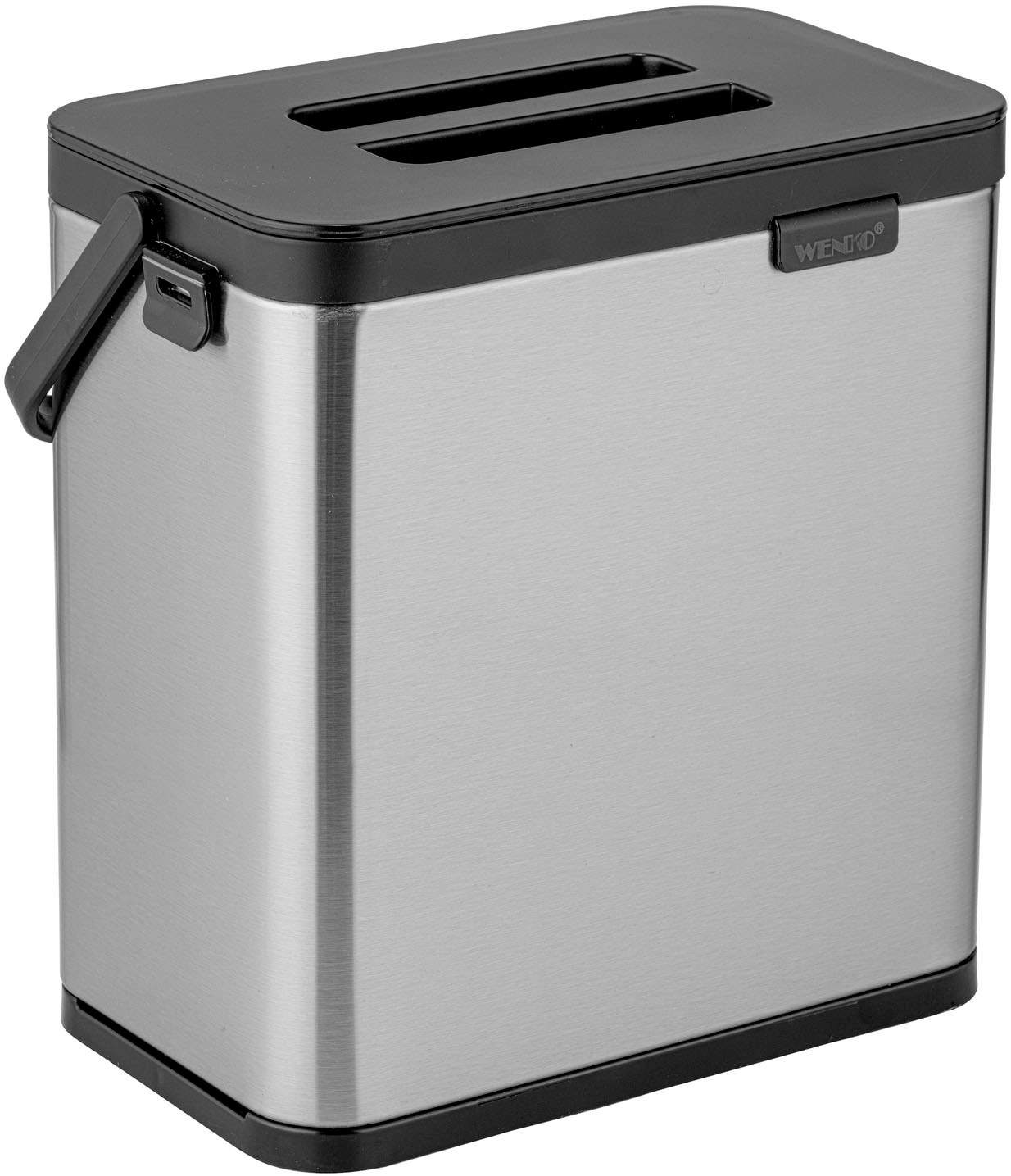 WENKO Mülleimer "Modell Colin" 1 Behälter Abfalleimer mit Griff, Über-Tür-B günstig online kaufen