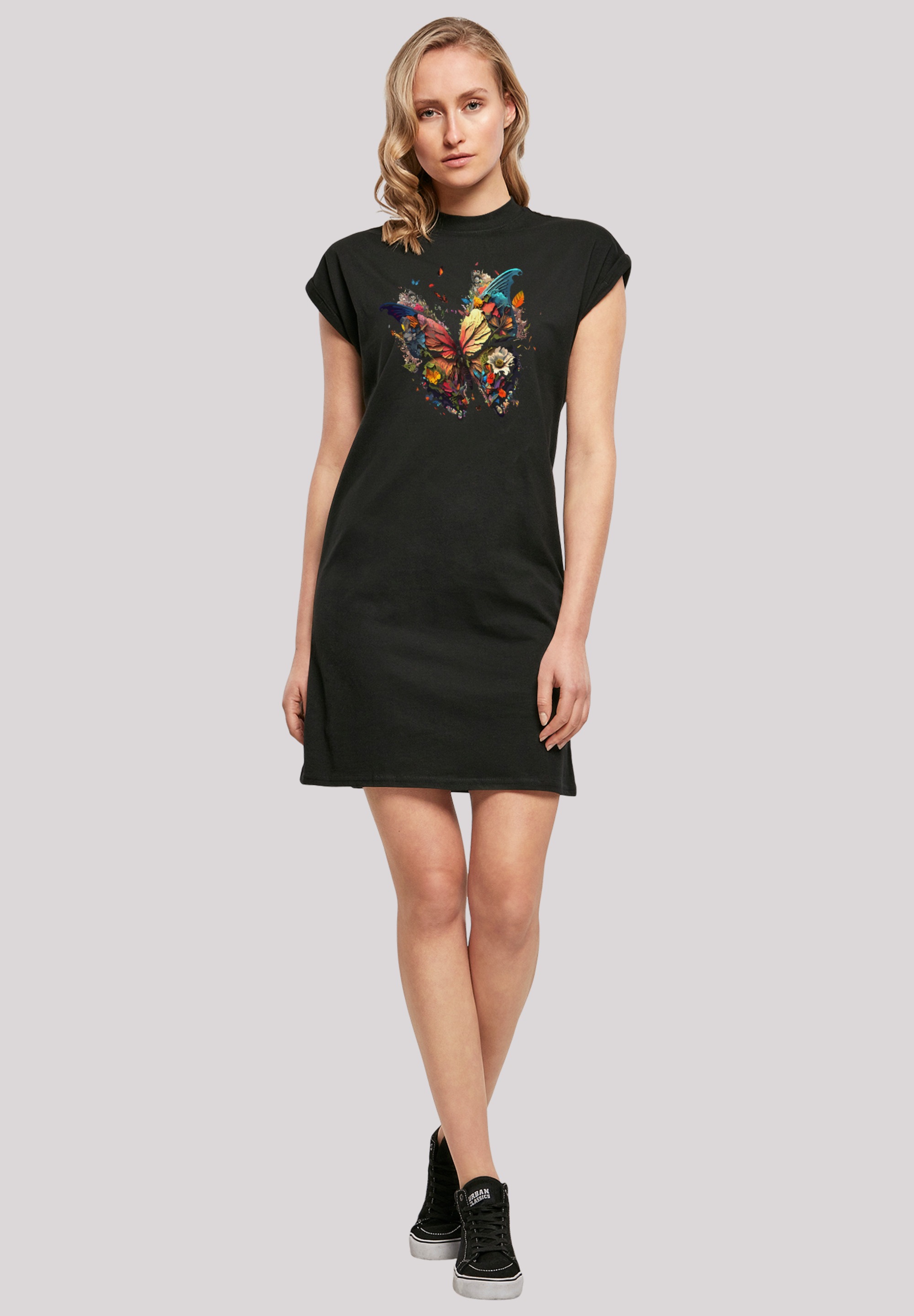 F4NT4STIC Shirtkleid »Schmetterling Bunt«, Print