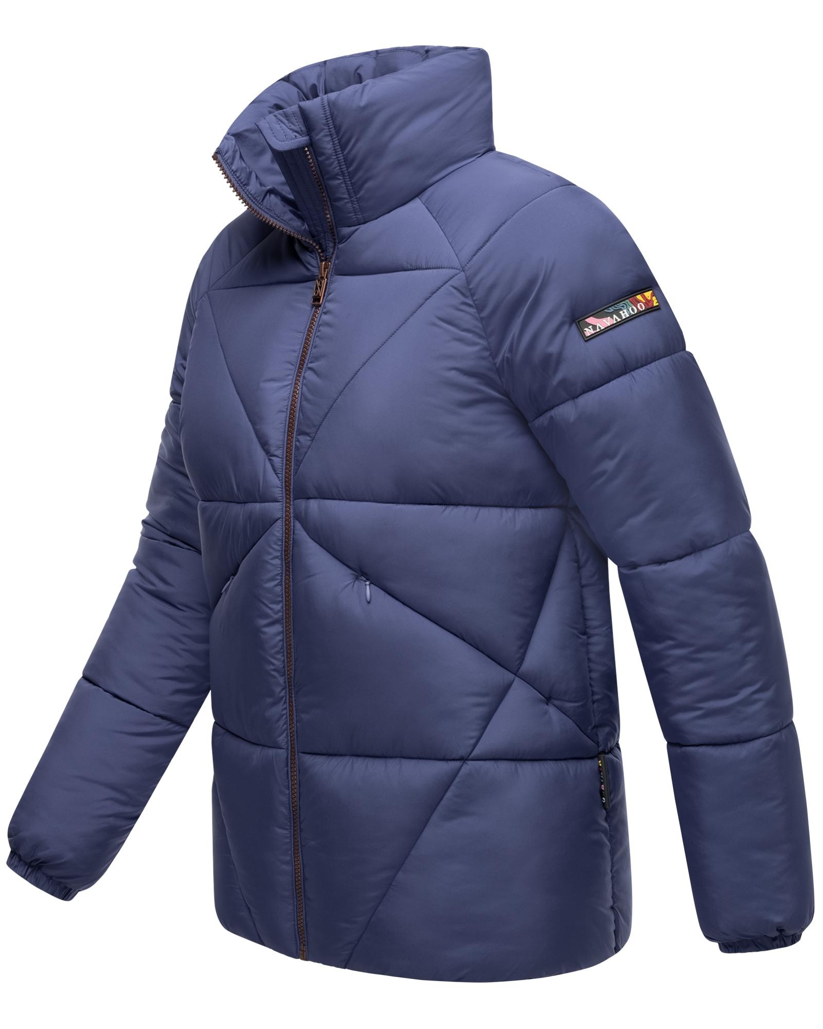 Navahoo Steppjacke »Schokolinaa 14«, ohne Kapuze, Winterjacke mit modischer Steppung & hohem Kragen