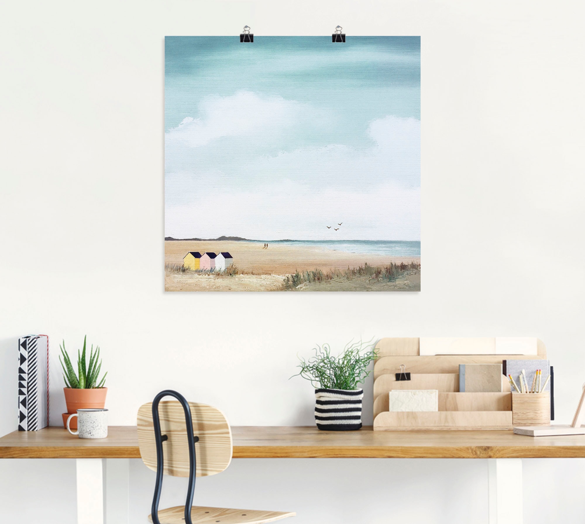 Artland Wandbild »Sonniger Morgen III«, Strand, (1 St.), als Leinwandbild, Poster in verschied. Größen