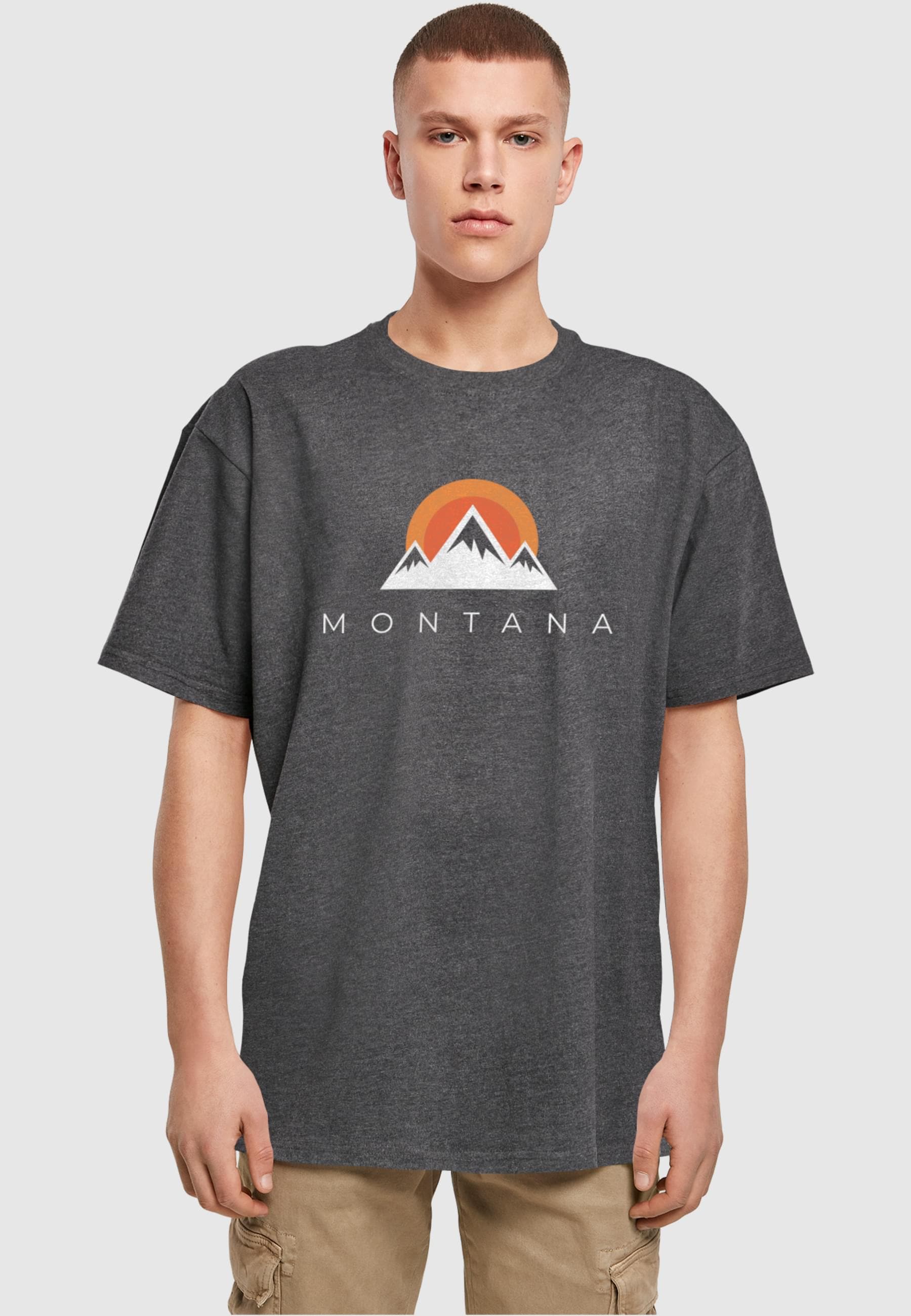 Merchcode T-Shirt »Merchcode Herren Montana X Heavy Oversize Tee-BY102«, (1 tlg.)