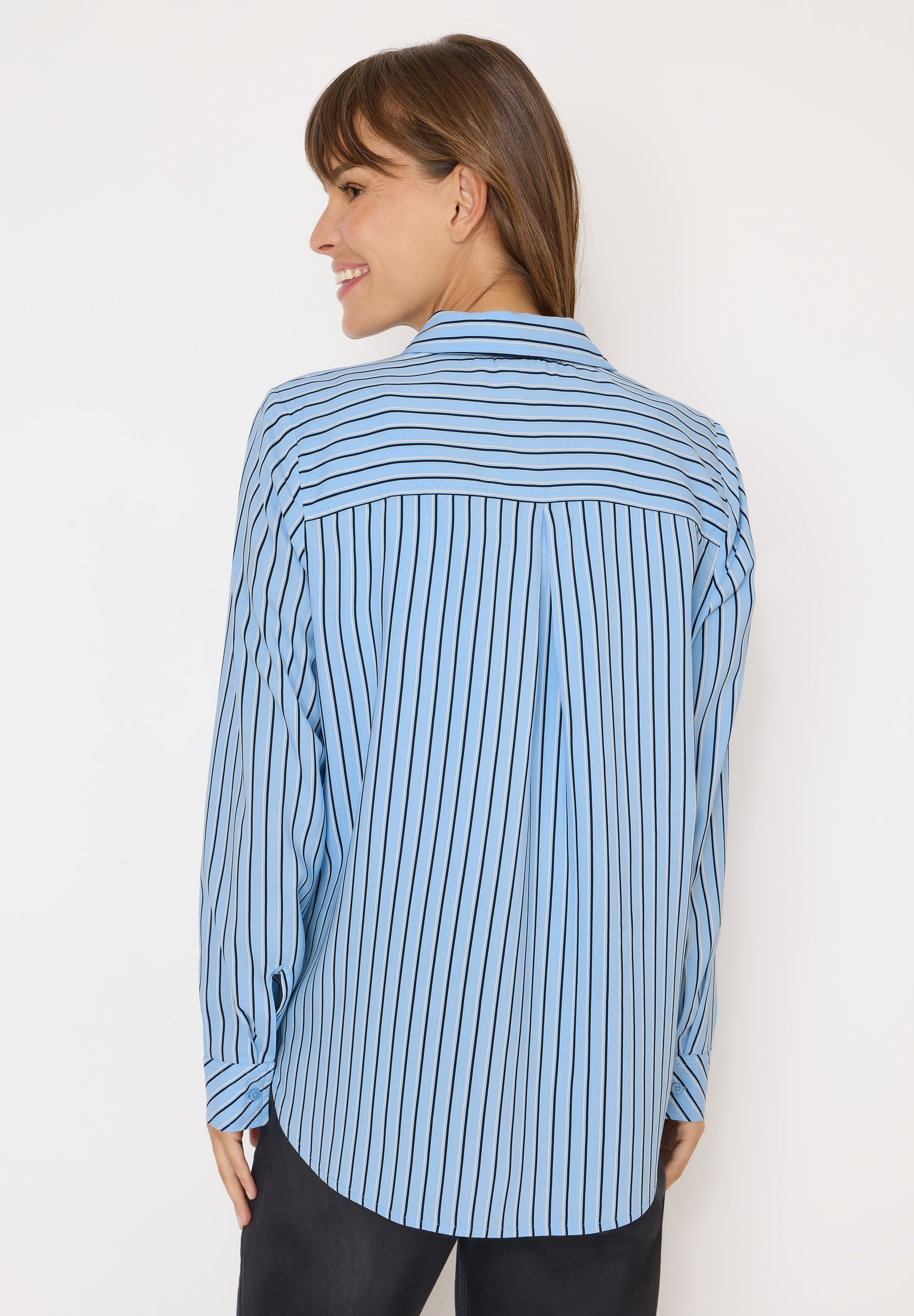 Cecil Langarmbluse mit Knopfleiste