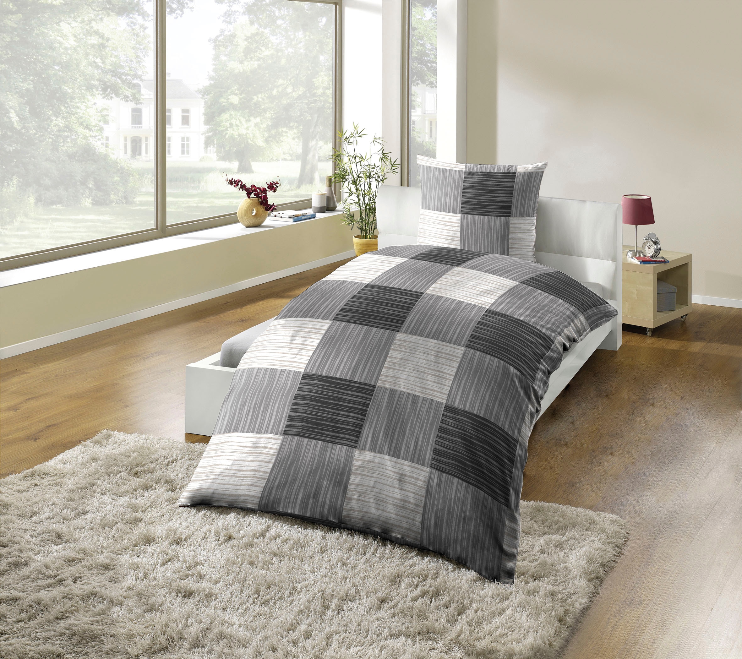 KiNZLER Bettwäsche "Mikrofaser Fleece" 2 Stk. besonders weich, verschiedene günstig online kaufen