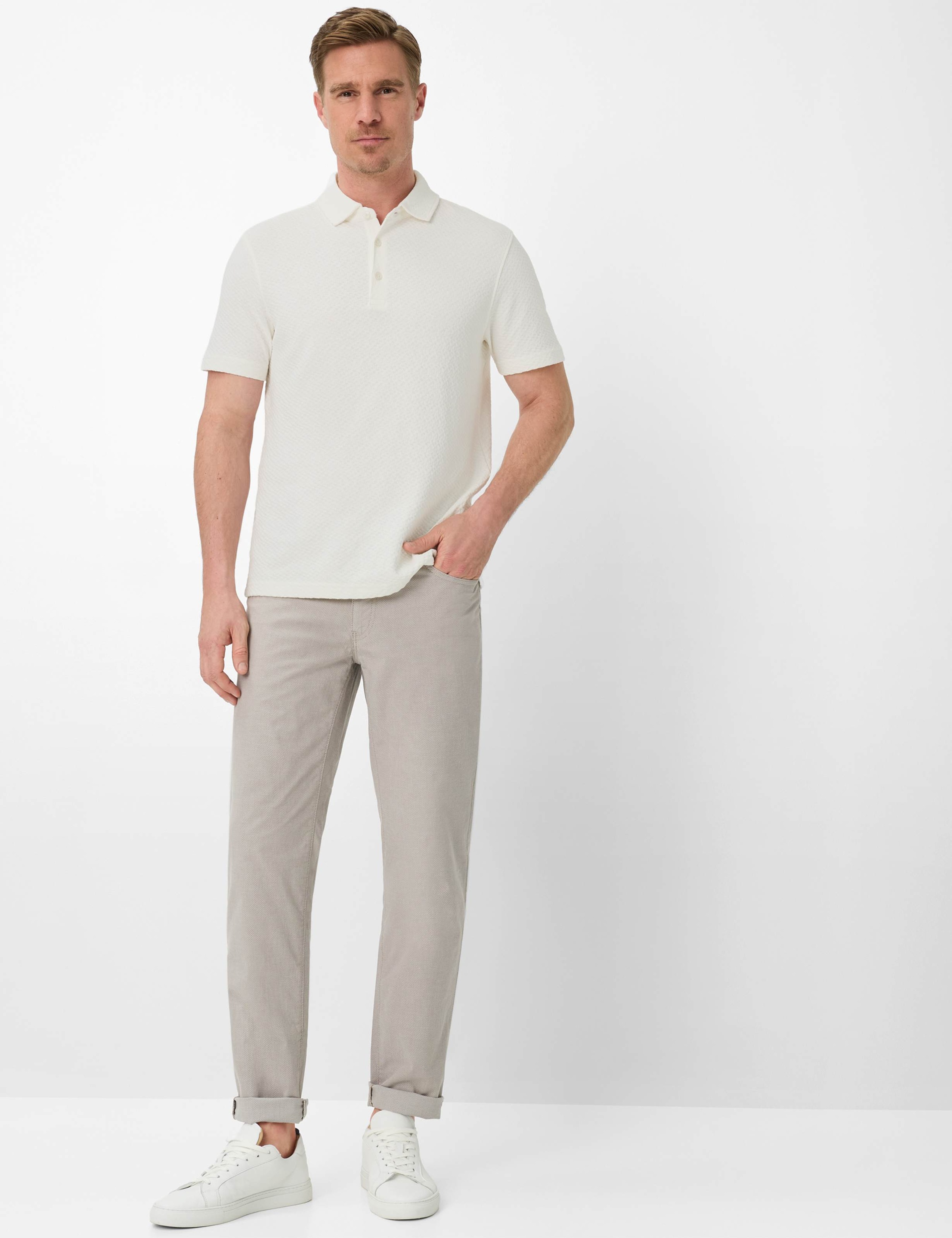 5-Pocket-Hose BRAX "Style CADIZ", Herren, Gr. 32, Länge 30, beige, Web, 97% Baumwolle, 3% Elasthan, Hosen 5-Pocket-Hose 2