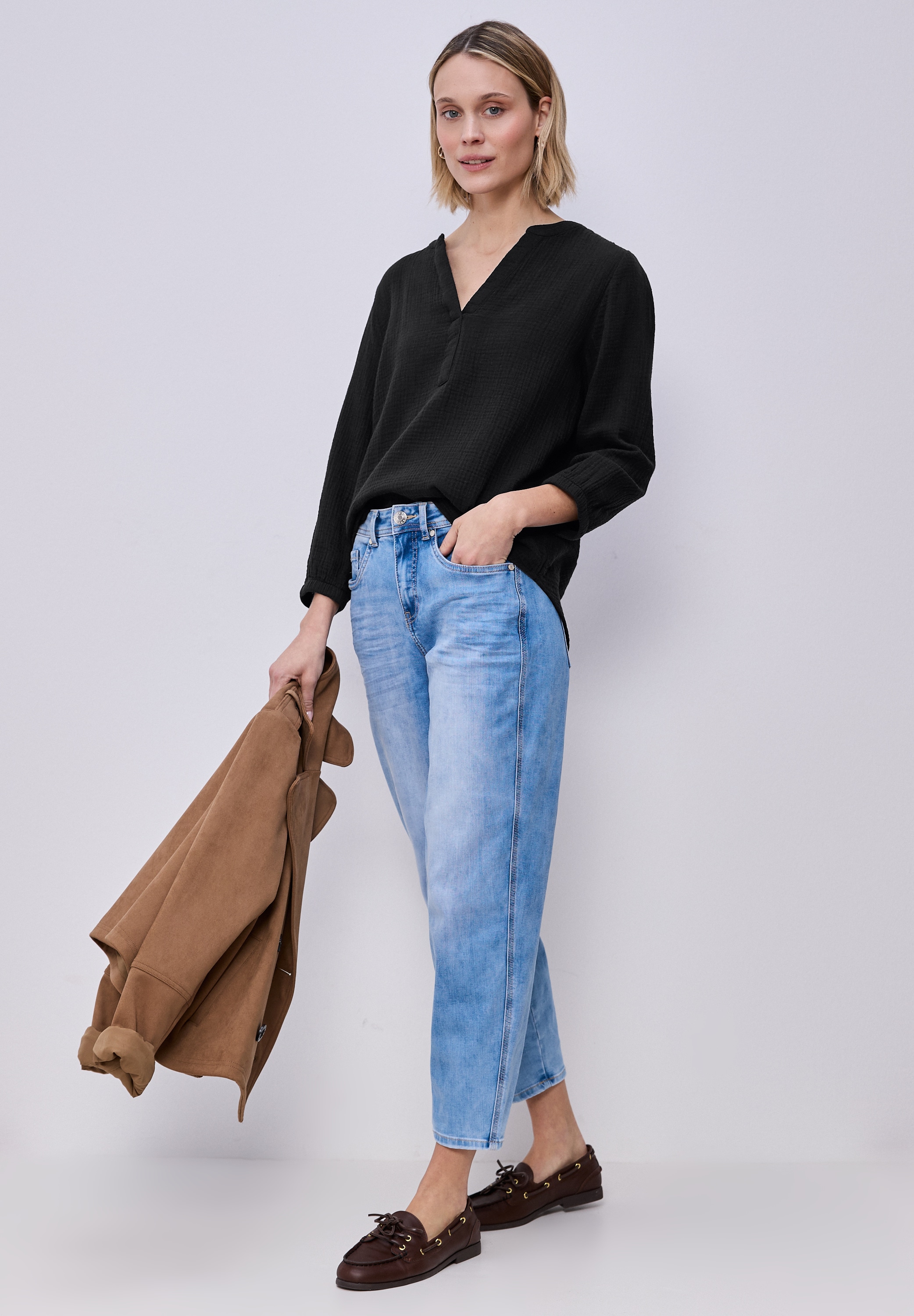 STREET ONE Shirtbluse mit 3/4 Ärmeln