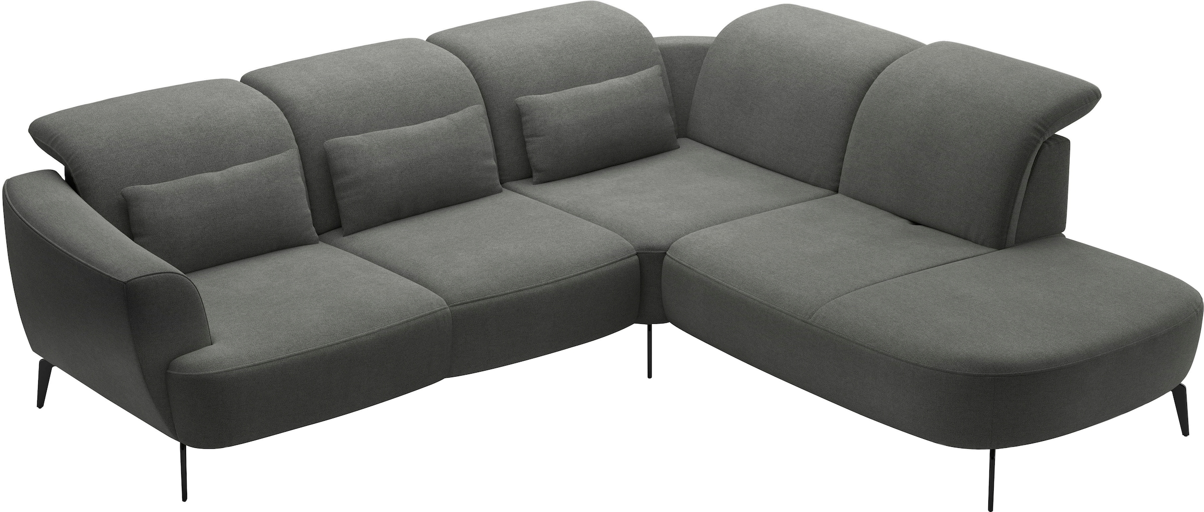 sit&more Ecksofa »Zoe«, ink.Sitztiefenverstellung, wahlweise mit Kopfteilverstellung