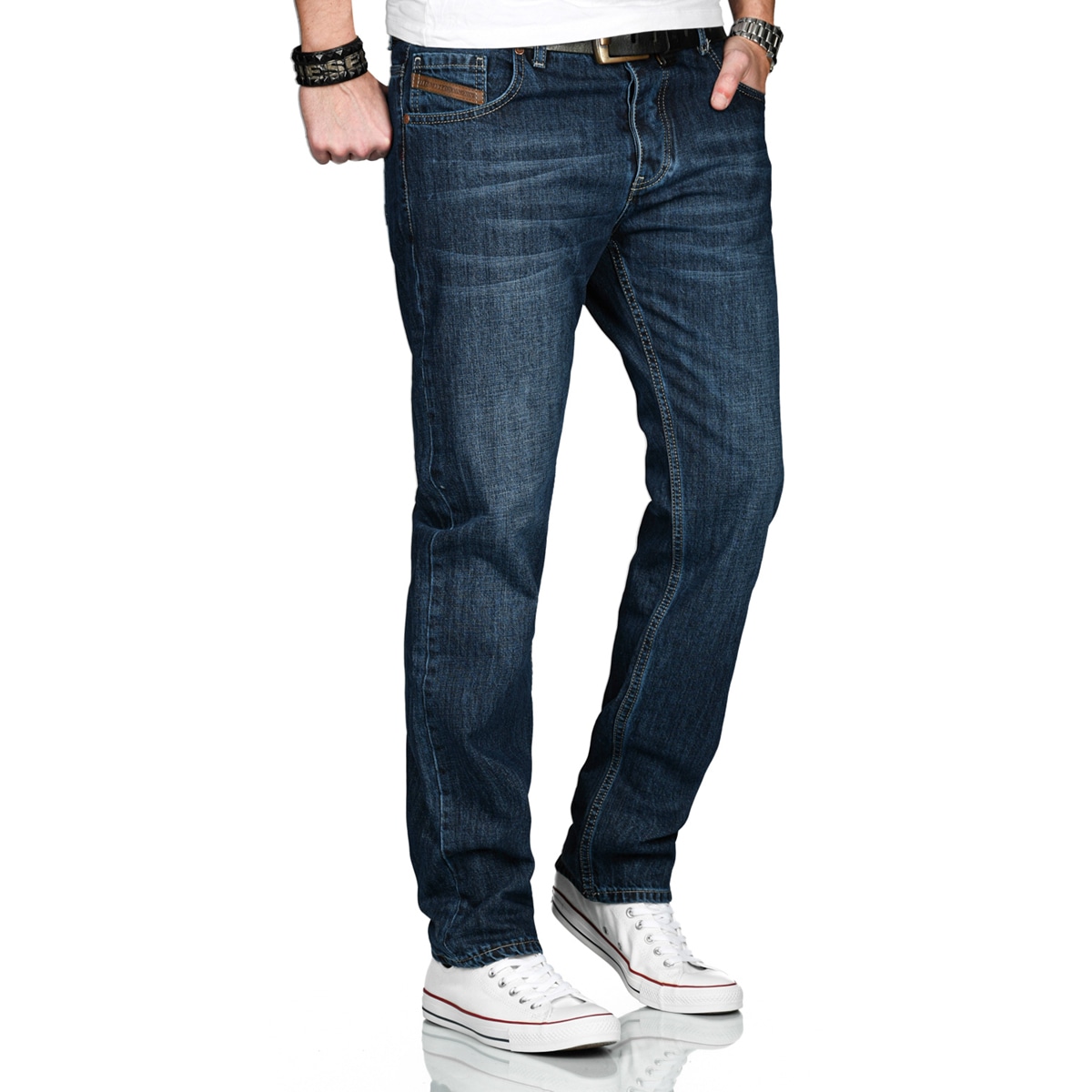 Alessandro Salvarini Comfort-fit-Jeans »ASMarco«, mit geradem Bein