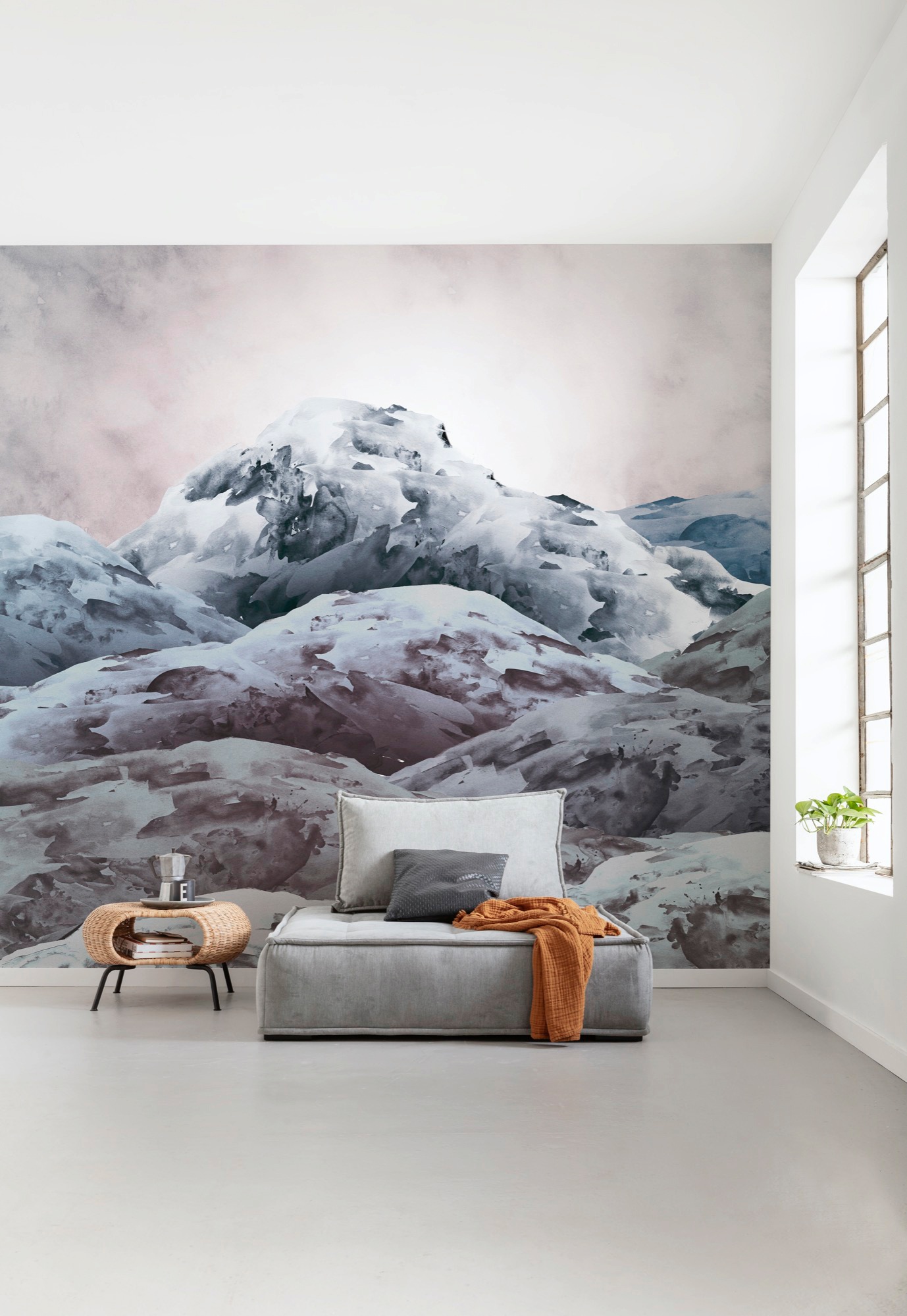 Komar Vliestapete »Digitaldruck Vlies -  Shadow Mountain - Größe 300 x 280 cm« bedruckt glatt Wohnzimmer, Schlafzimmer
