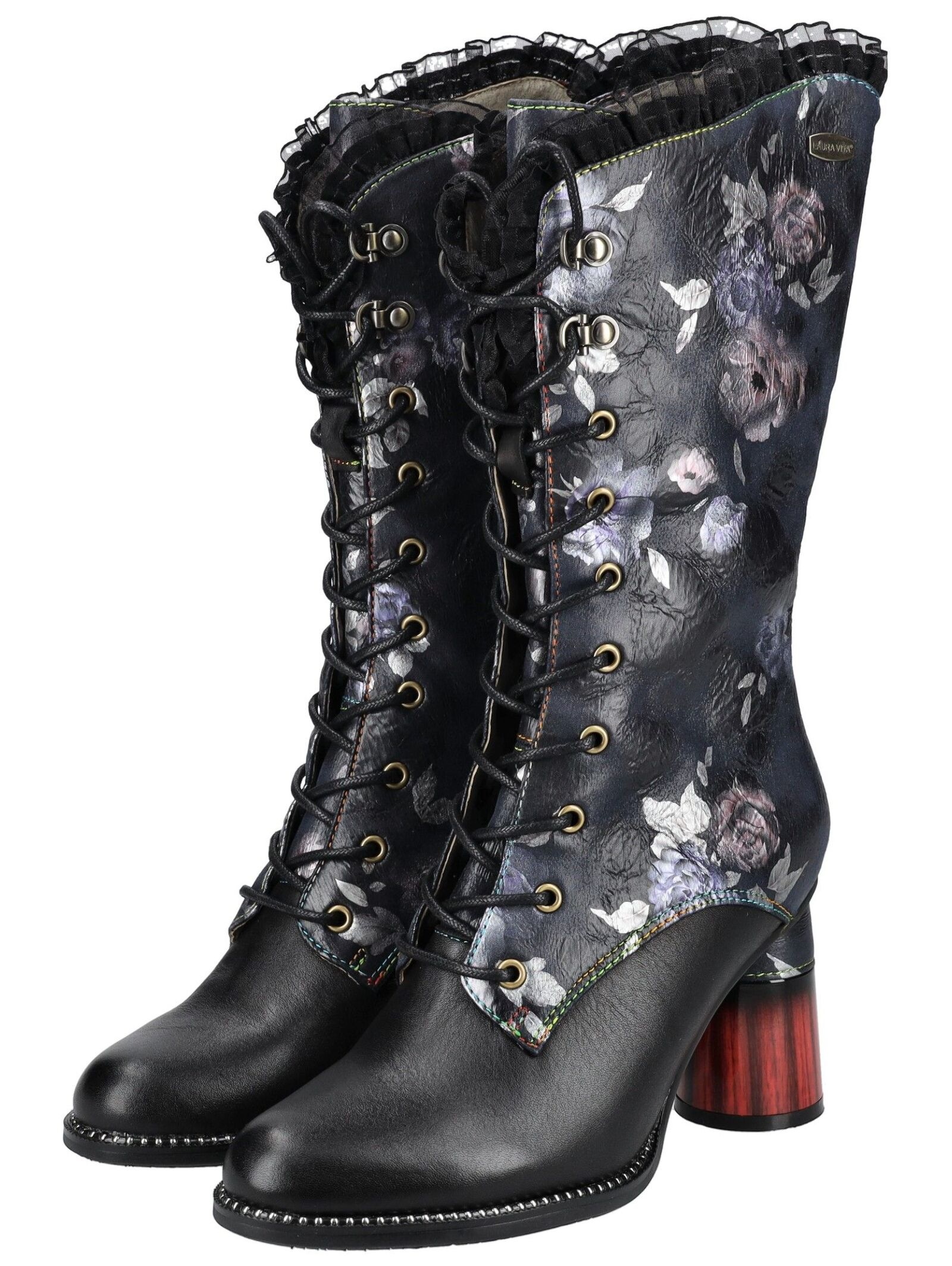 LAURA VITA High-Heel-Stiefel »LAURA VITA Stiefel Leder/Textil«