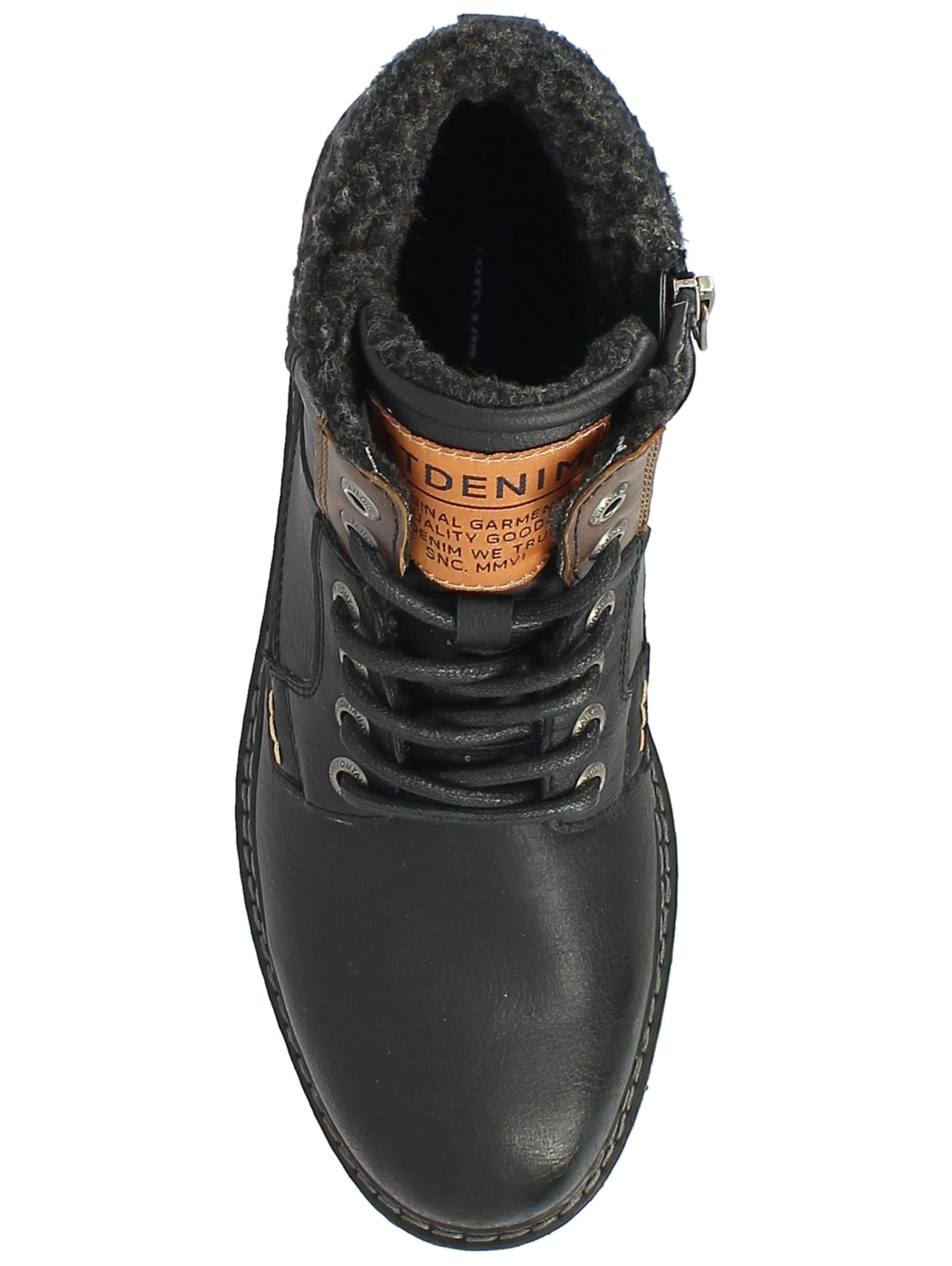 TOM TAILOR Schnürstiefelette »Tom Tailor Stiefelette Lederimitat/Textil«