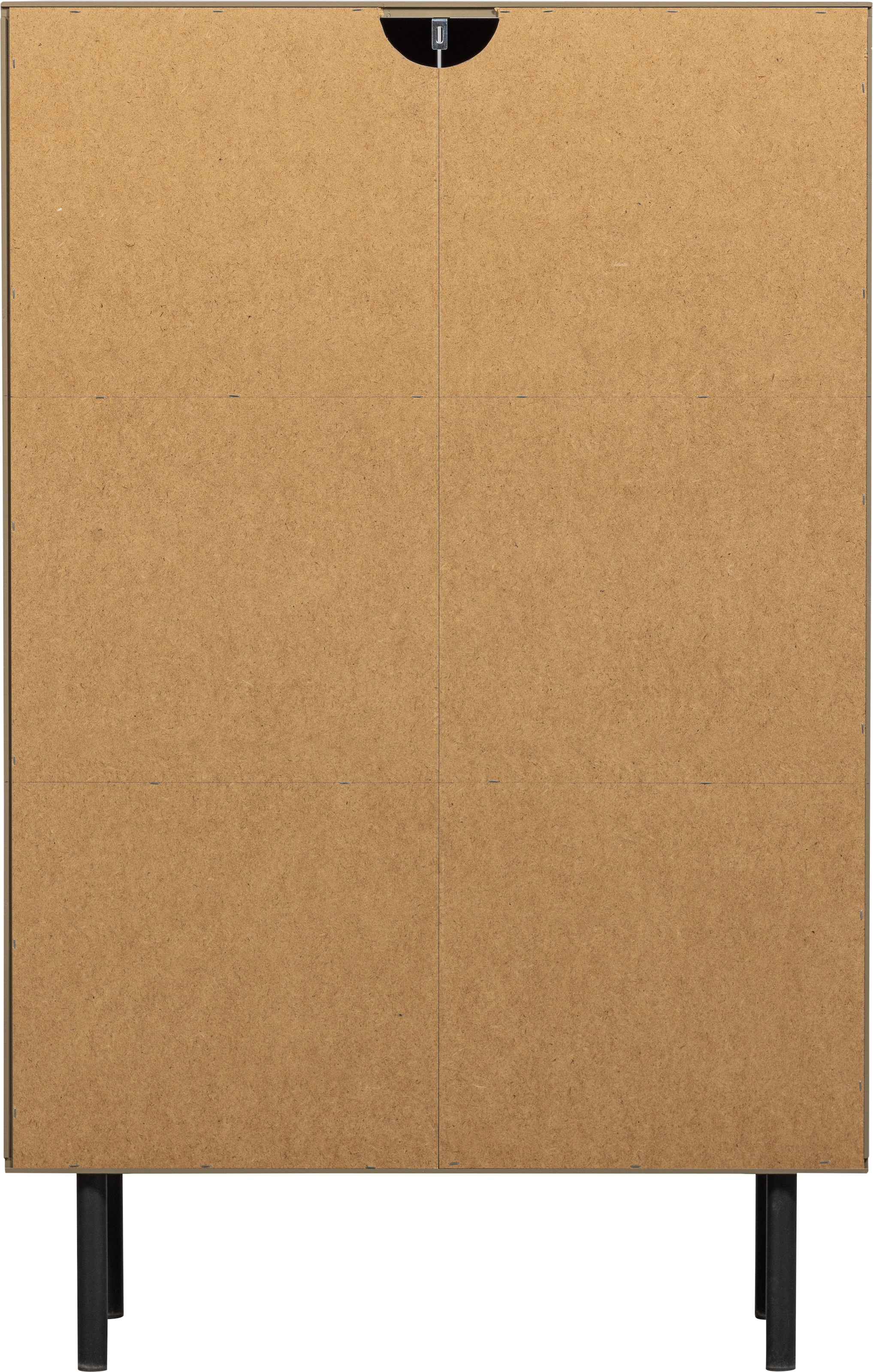 WOOOD Highboard »Cadiz Midi-Schrank«, Hochkommode mit verspielt verzierten Türen, Breite 85 cm/Höhe 135 cm