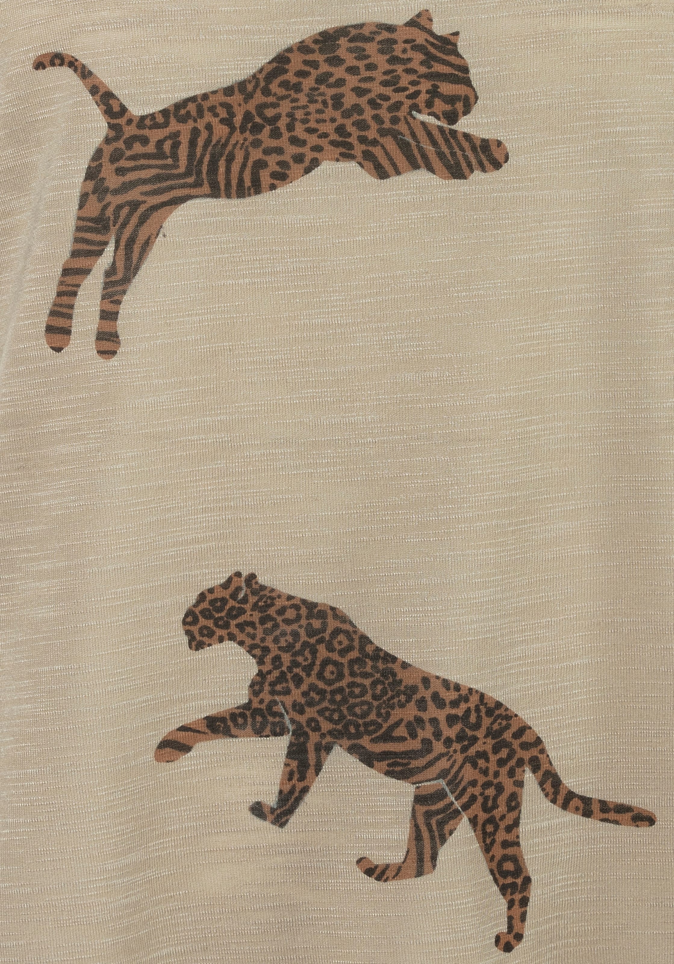 Kurzarmshirt mit LASCANA Leoparden-Motiv