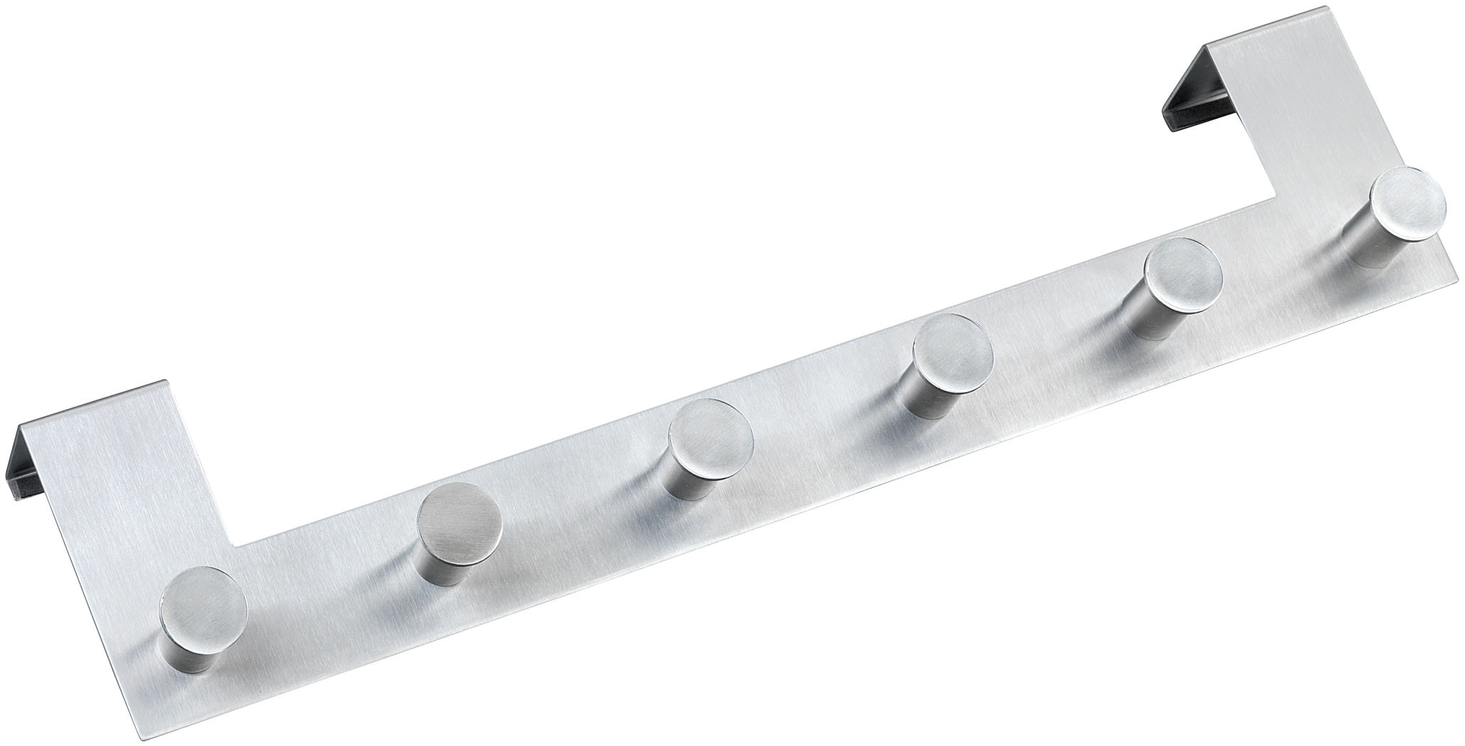 WENKO Türhaken »Modell Celano«, Türgarderobe, Hakenleiste mit 6 Haken, für einen Türfalz von 4 cm