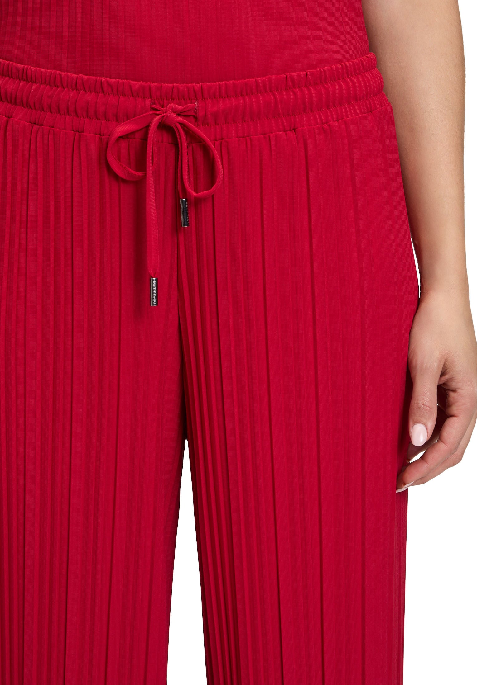 Betty&Co Stretch-Hose »Betty & Co Stretch-Hose mit Plissee«, Plissee