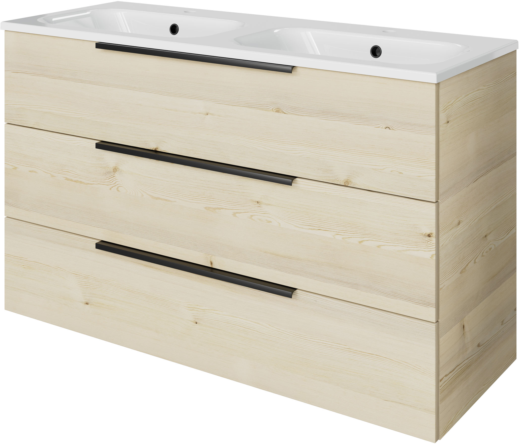 Saphir Badmöbel-Set "Mineralmarmor-Waschtisch mit Waschtischunterschrank" 2 Stk. tlg.