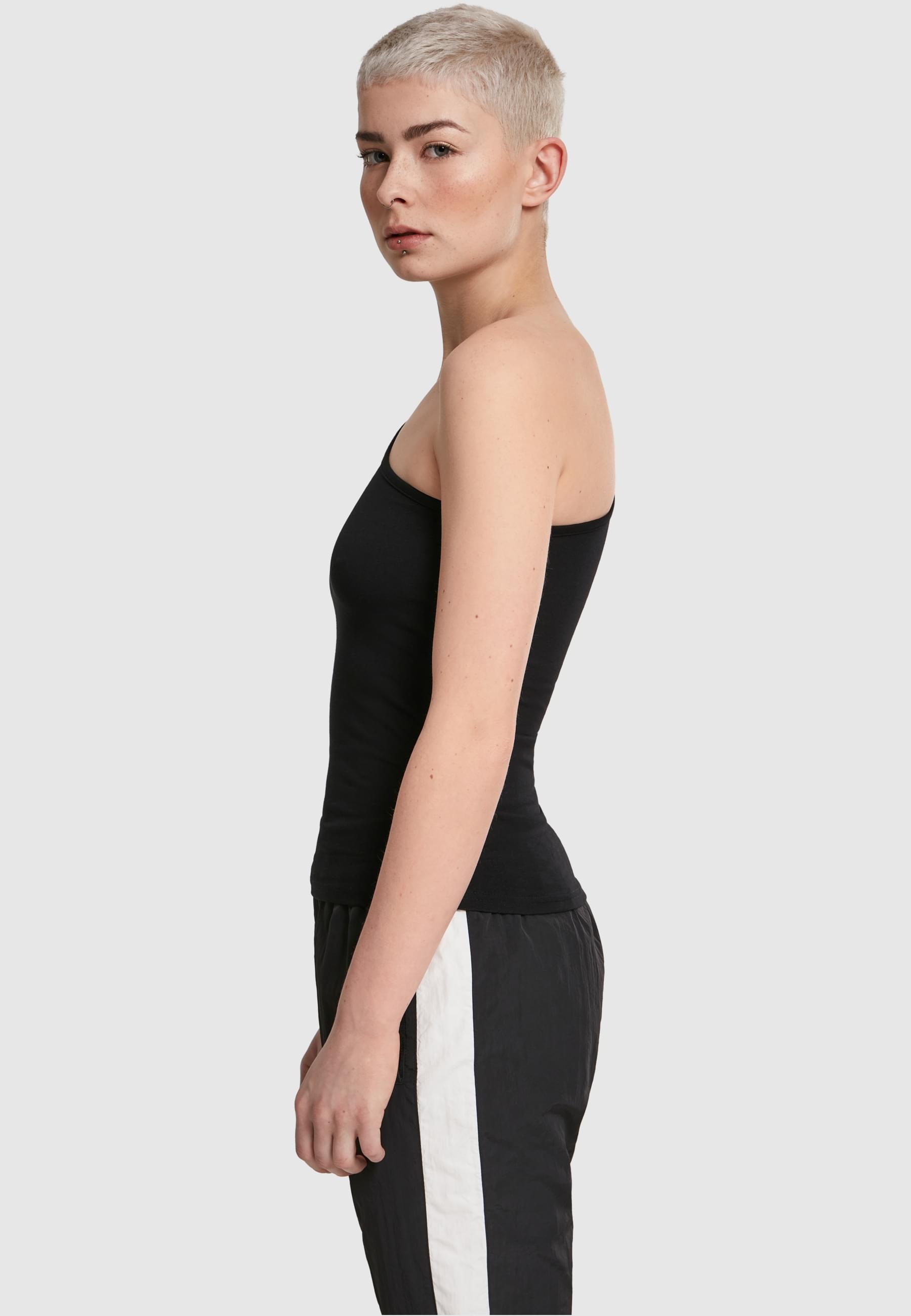 URBAN CLASSICS Muskelshirt »Urban Classics Damen Ladies Asymmetric Top«, (1 tlg.)