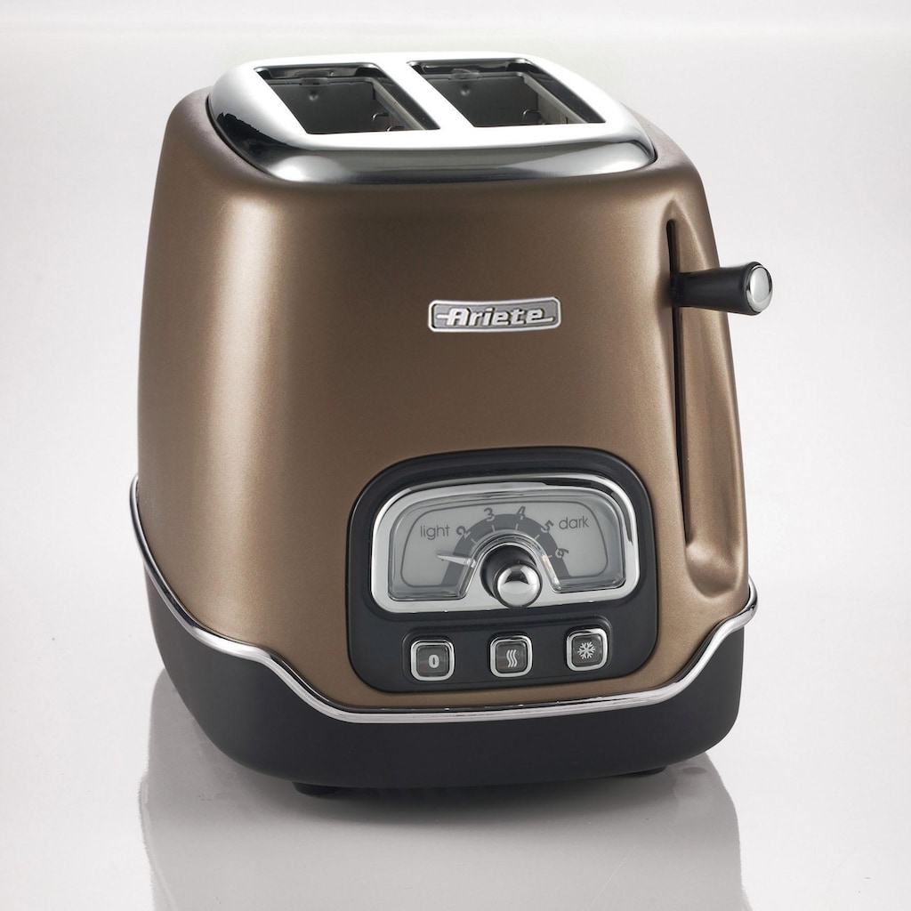 Ariete Toaster »Classica bronze 158BR«, 2 kurze Schlitze, für 2 Scheiben, 815 W