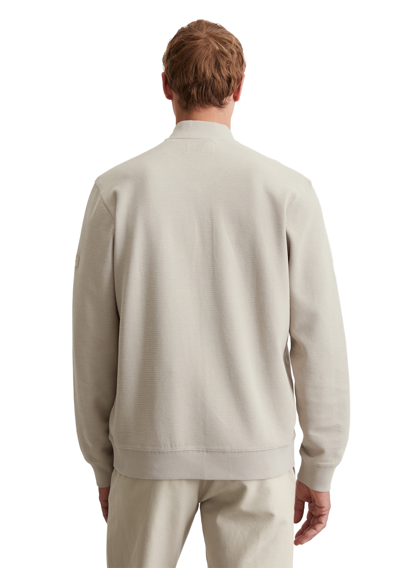 Marc O'Polo Sweatjacke »aus Bio-Baumwolle mit Struktur«