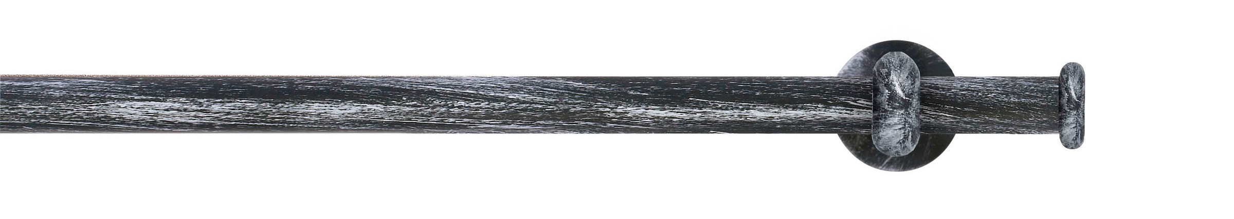 GARESA Gardinenstange »ESPERANCA«, 1 läufig-läufig, Wunschmaßlänge, rustikale Vorhanggarnitur, verlängerbar, Eisen, Endkappe, mit Ringe