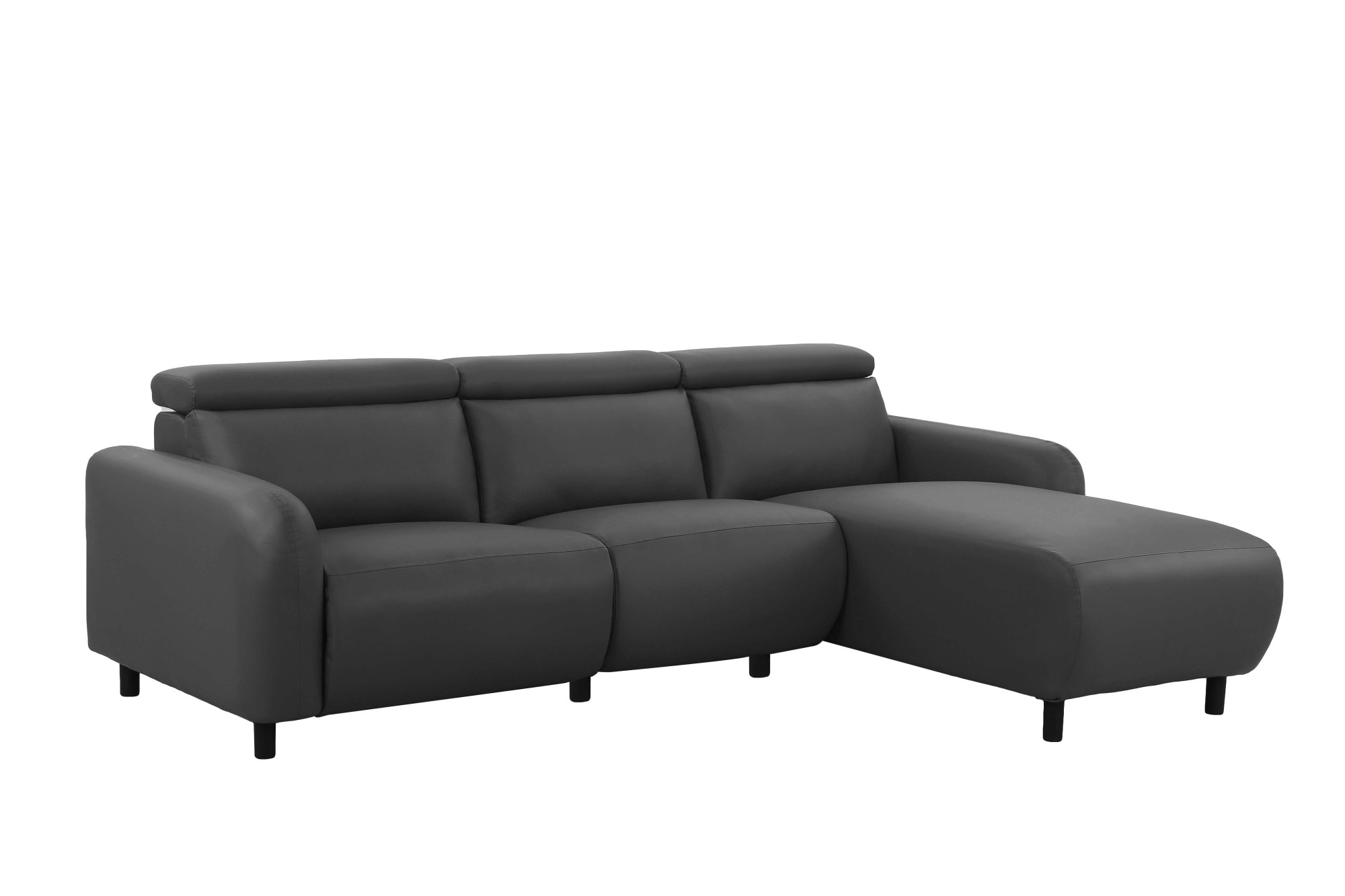 Home affaire Ecksofa »SKAANE Kunstleder, L-Form, 274 cm, manuelle u. elektrische Funktion,«, Kopfteilverstellung, Relax-und Liegefunktion, Federkernpolsterung