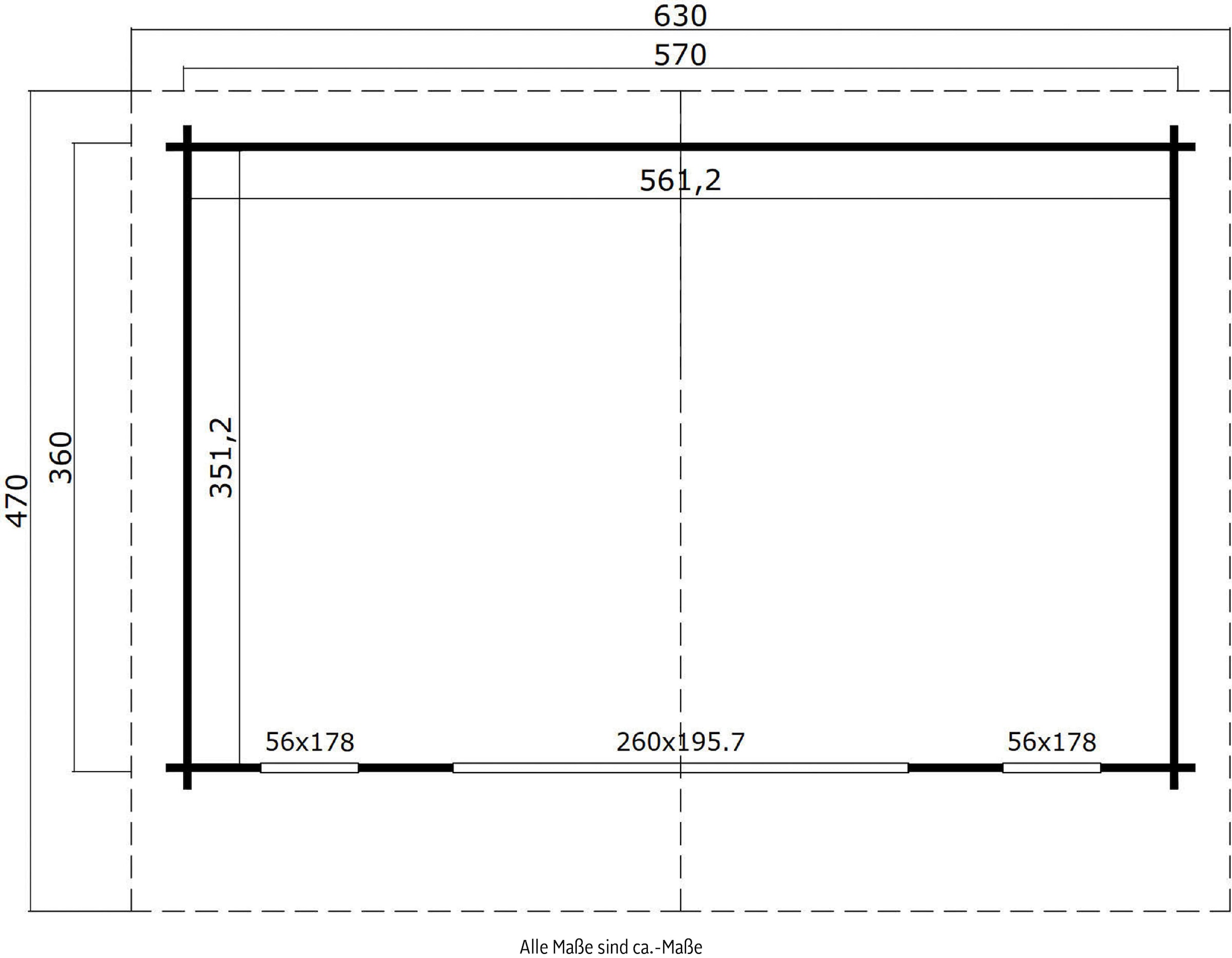 LASITA MAJA Gartenhaus »SUSSEX«, (Set, inkl. Fussbodenbretter zum verlegen)