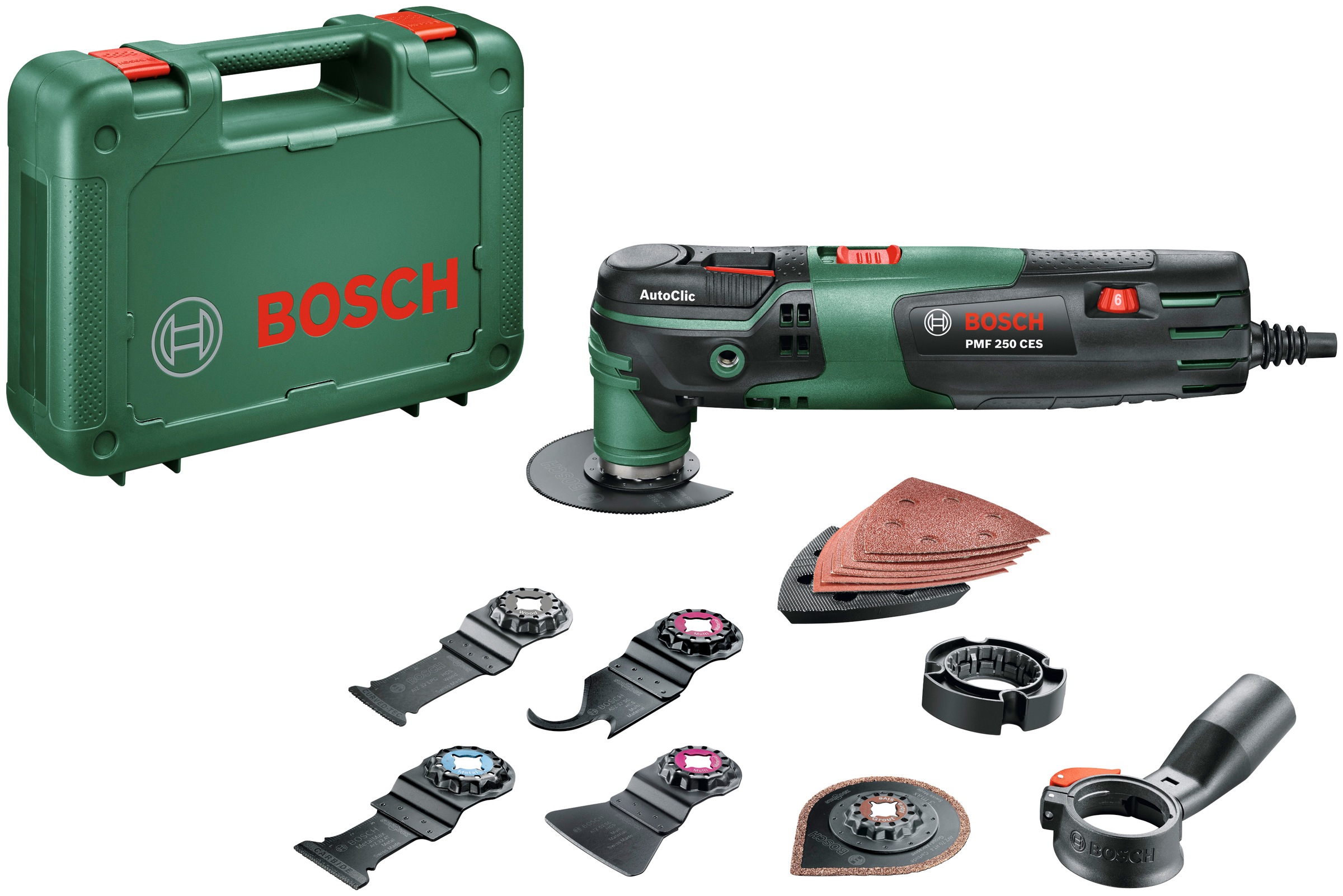 Bosch Home & Garden Elektro-Multifunktionswerkzeug "PMF 250 CES", (Set), 250 W