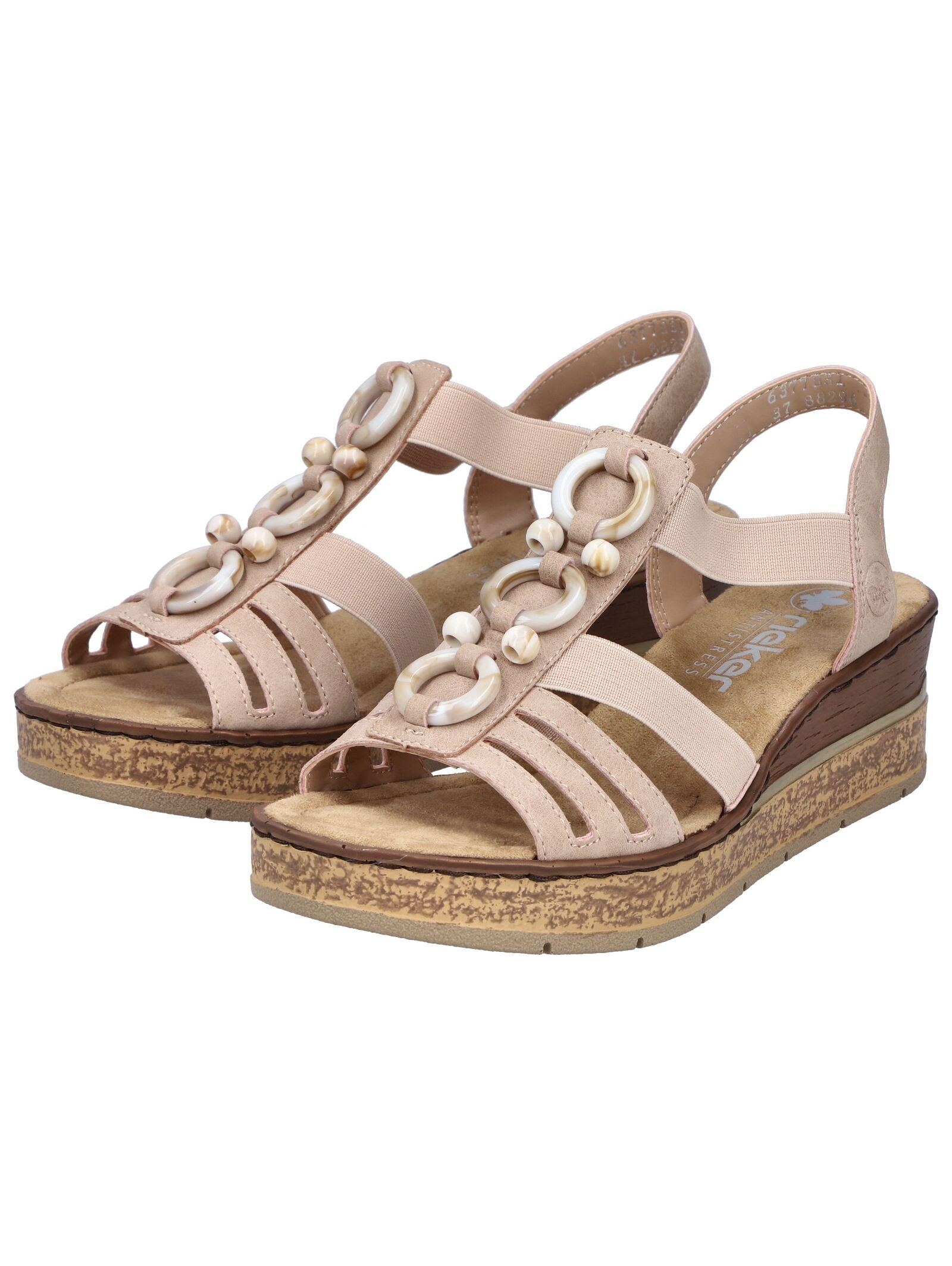 Rieker Wedge Sandal Pink 38 6