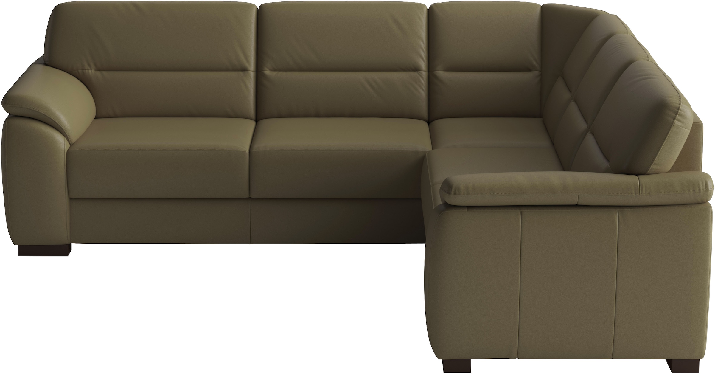 sit&more Ecksofa "Montego Leder, L-Form, B: 255cm" wahlweise mit Schlaffunktion und Schubkasten