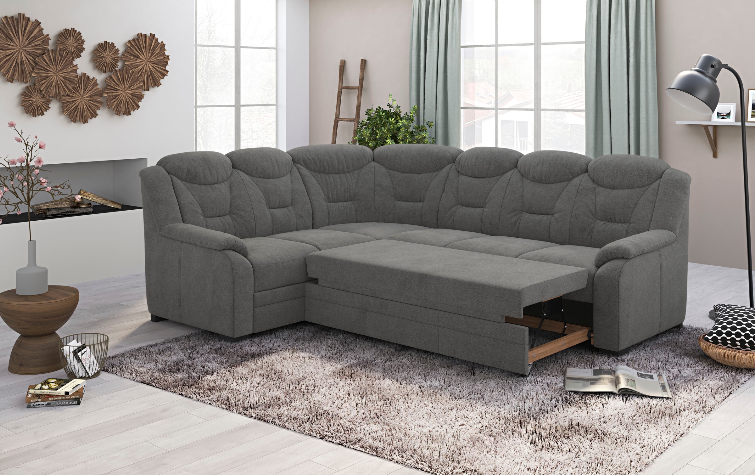 COTTA Ecksofa »Marcus L-Form«, wahlweise mit Bettfunktion & Stauraum