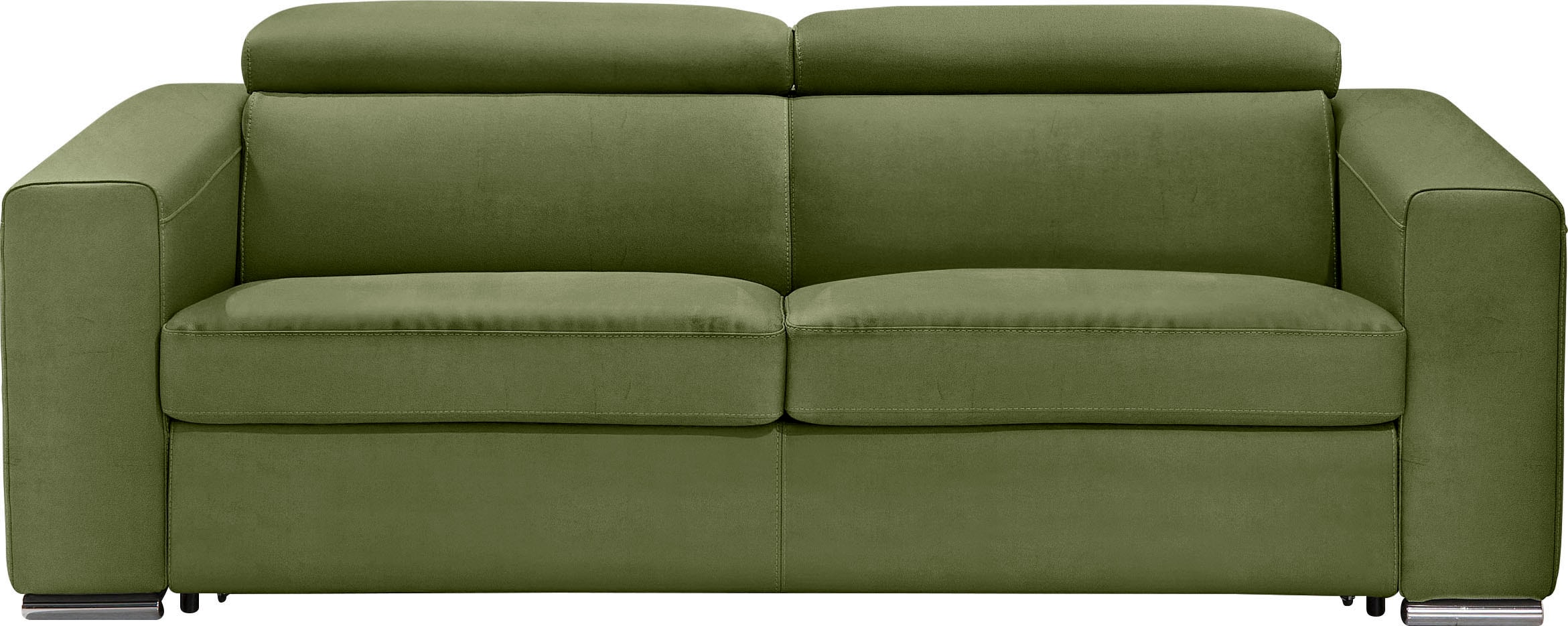 Egoitaliano Schlafsofa "Cabiria, Design und super Sitz- und Liegekomfort", Sofa inkl. Schlaffunktion, Kopfteile verstell