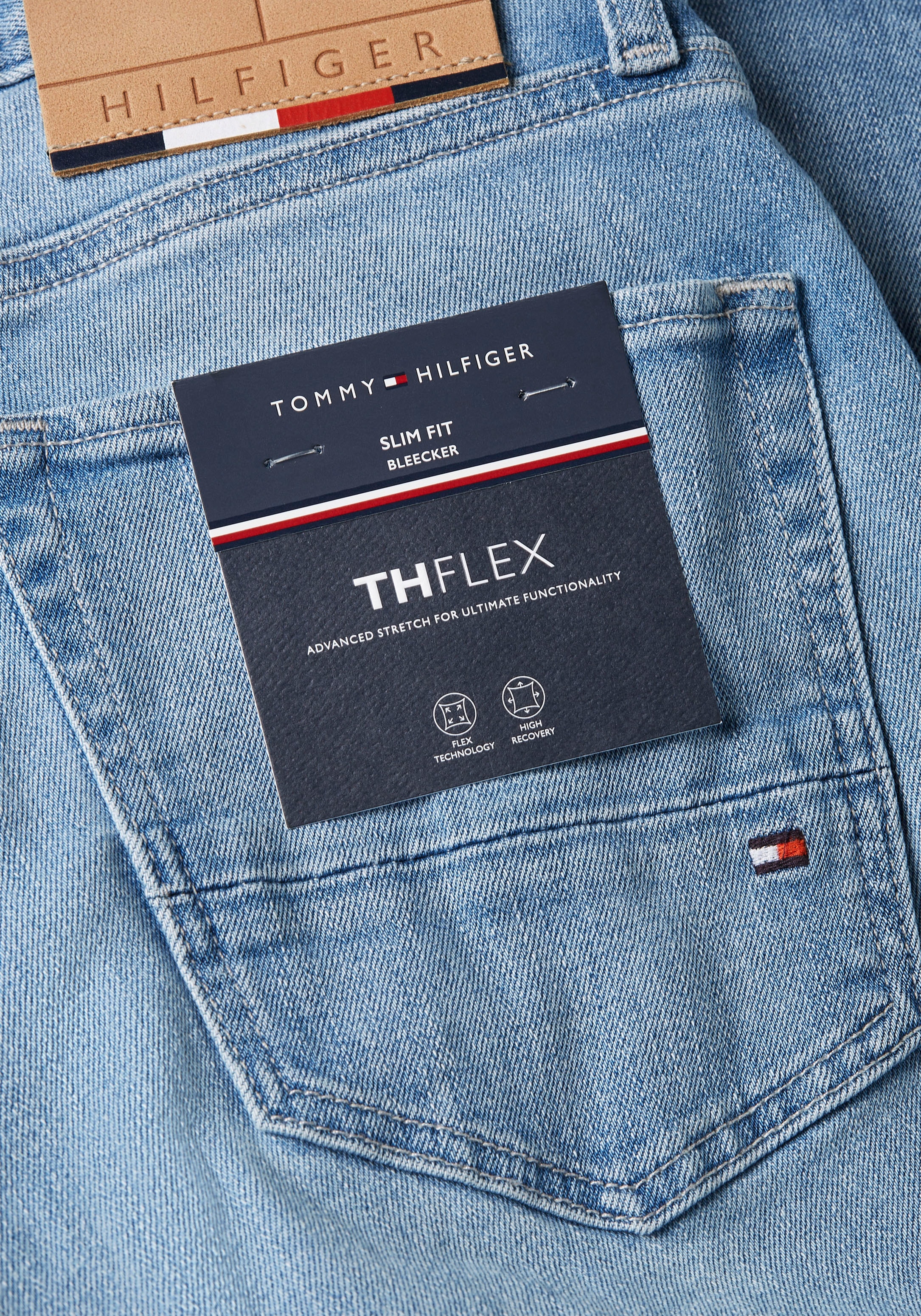 | Tommy tlg.), »SLIM Tommy kaufen Hilfiger ▷ Kontrastdetails PSTR«, Hilfiger (1 BLEECKER Slim-fit-Jeans mit BAUR