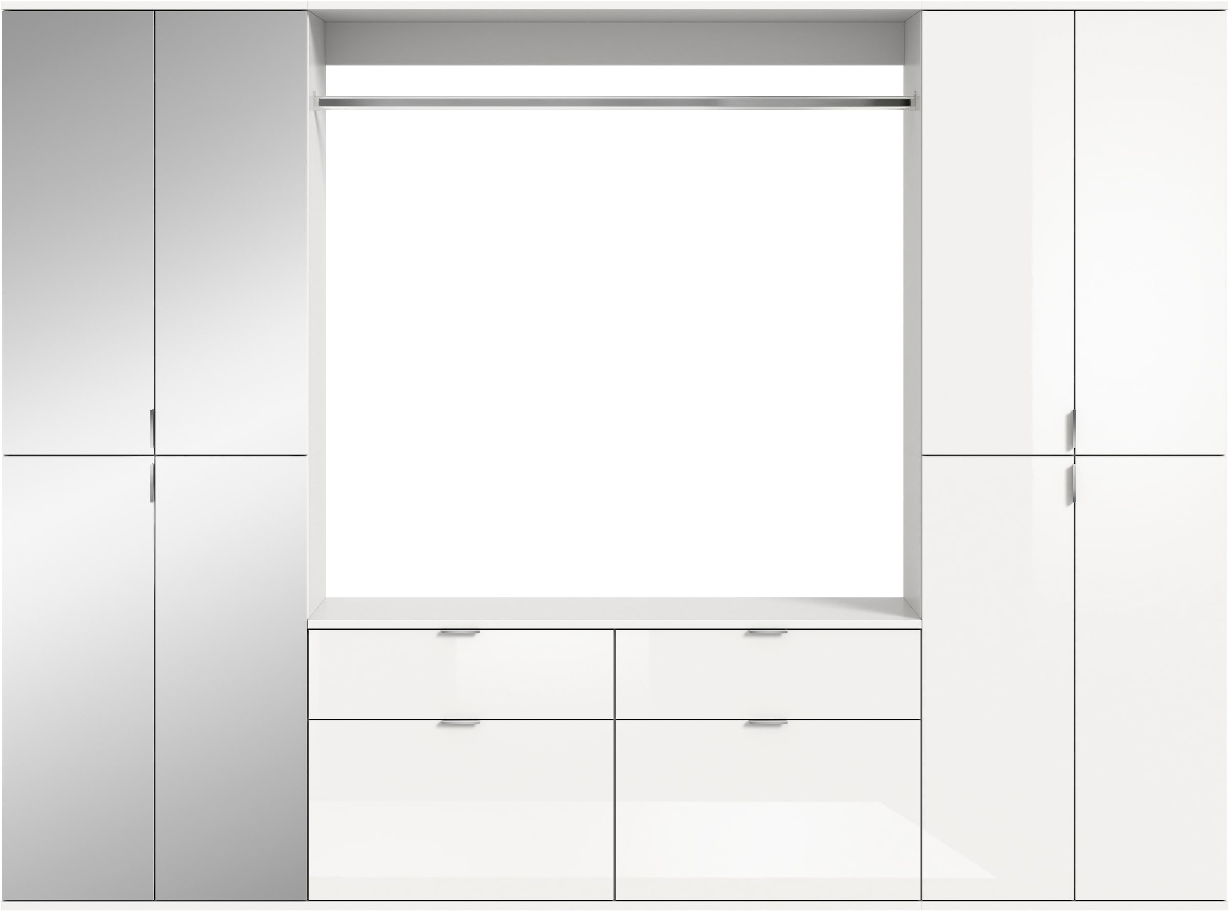 INOSIGN Garderoben-Set "Trondheim, Breite 243 cm, 5-teilig, bestehend aus:" günstig online kaufen