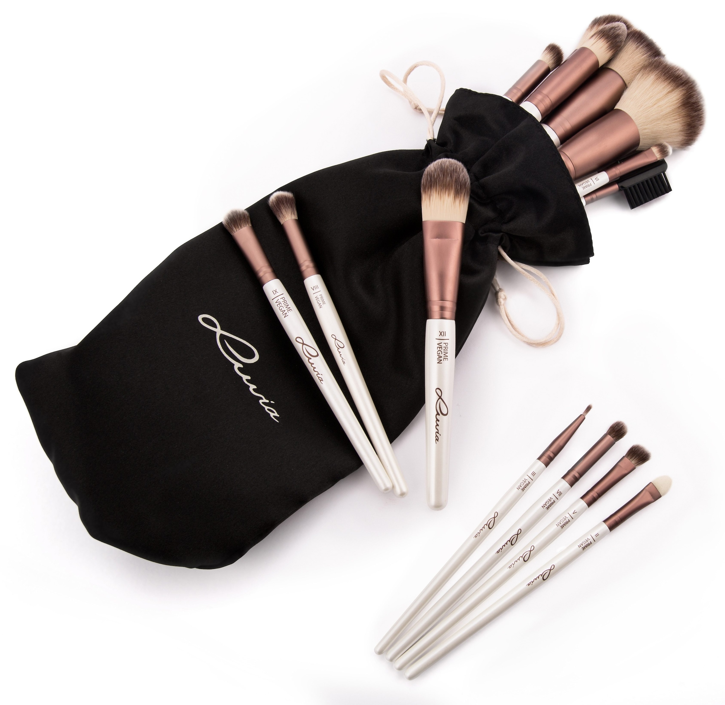 Luvia Cosmetics Kosmetikpinsel-Set »Prime Vegan«, (15 tlg., inkl.  Pinselhalter), vegan online bestellen | BAUR