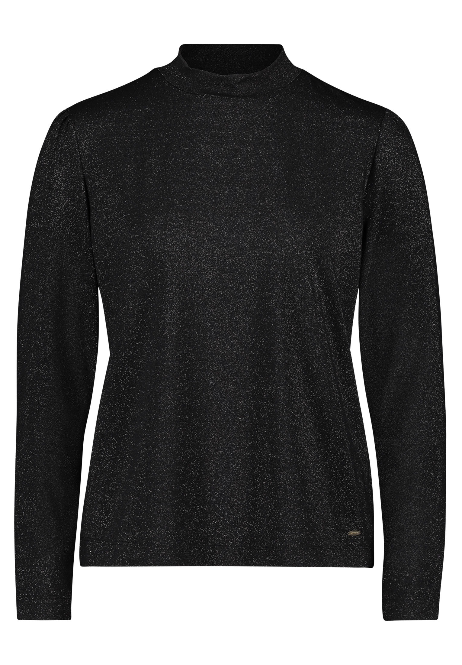 Betty&Co Kurzarmshirt »Betty & Co Rollkragenshirt mit Lurexfaden«, (1 tlg.), Glitzer