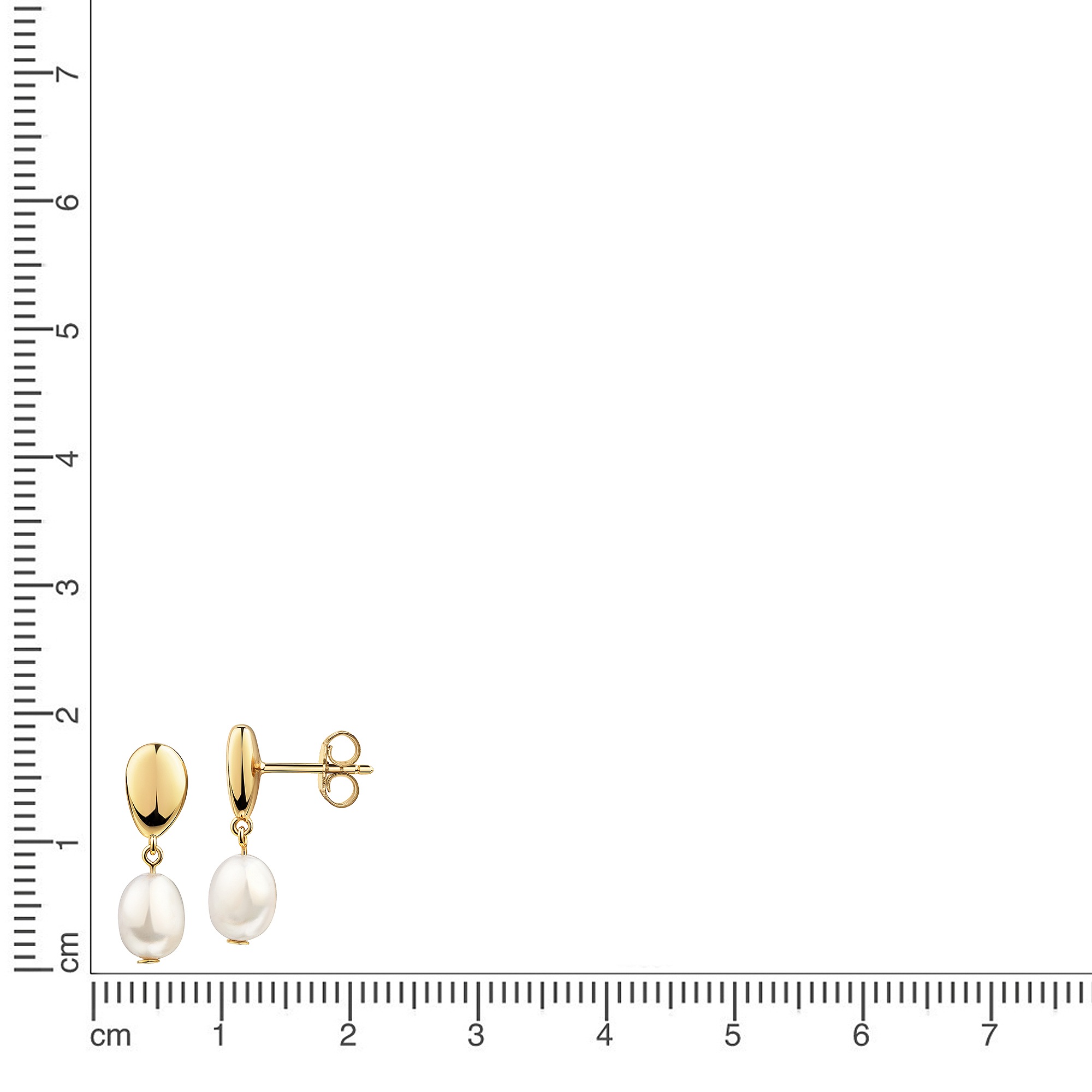 Firetti Paar Ohrstecker »Schmuck Geschenk Silber 925 Ohrschmuck Ohrringe« mit Süßwasserzuchtperle