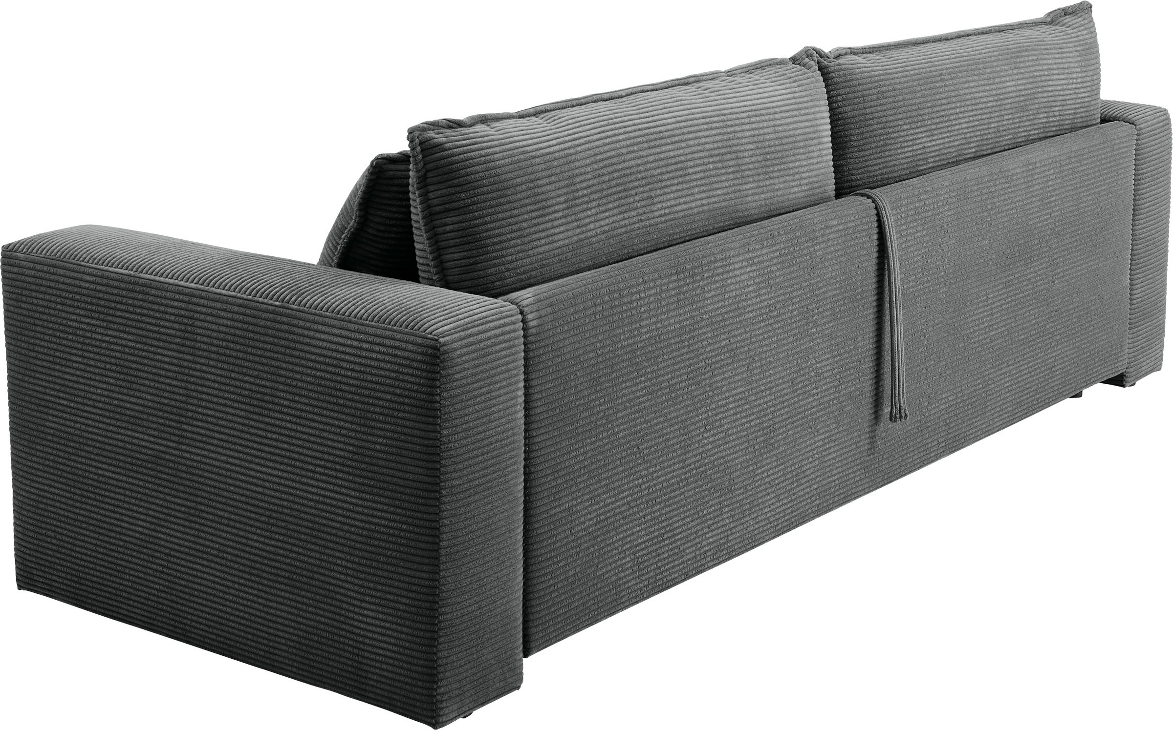 Places of Style Sitzgruppe »PIAGGE«, (2 tlg.), 3-Sitzer-Sofa mit Bettfunktion und Loveseat-Hocker im Set