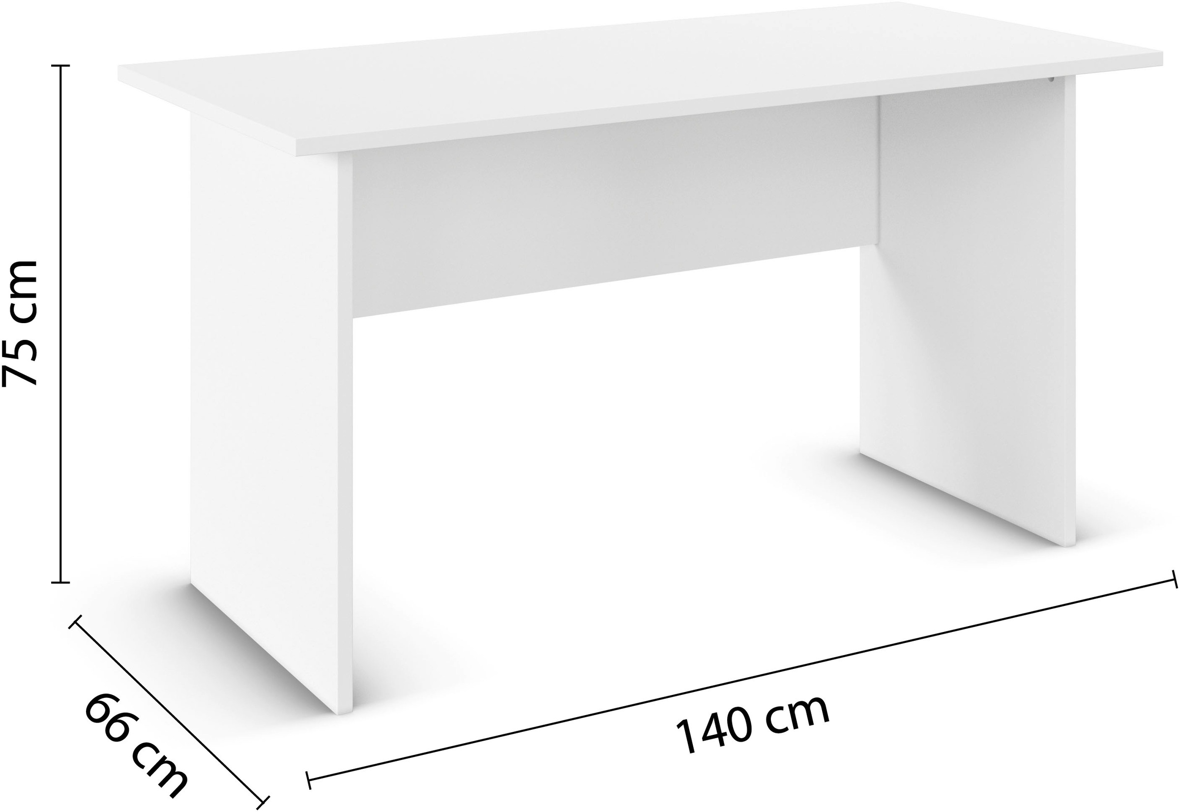 rauch Schreibtisch »Joel« Breite 140 cm,  in schlichtem Design mit großer Ablagefläche MADE IN GERMANY